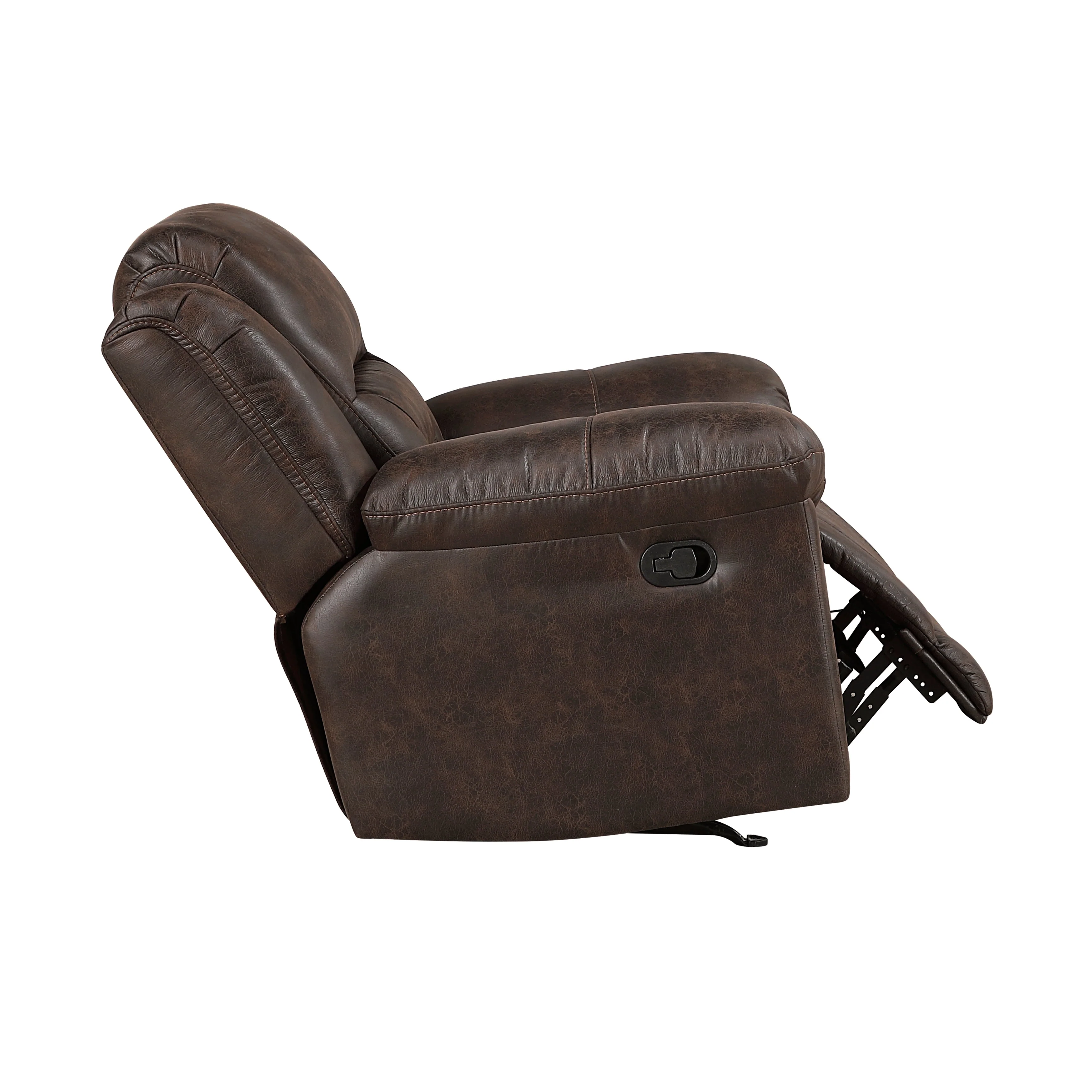 Hazen Dark Brown Rocker Reclining Chair - Image 9