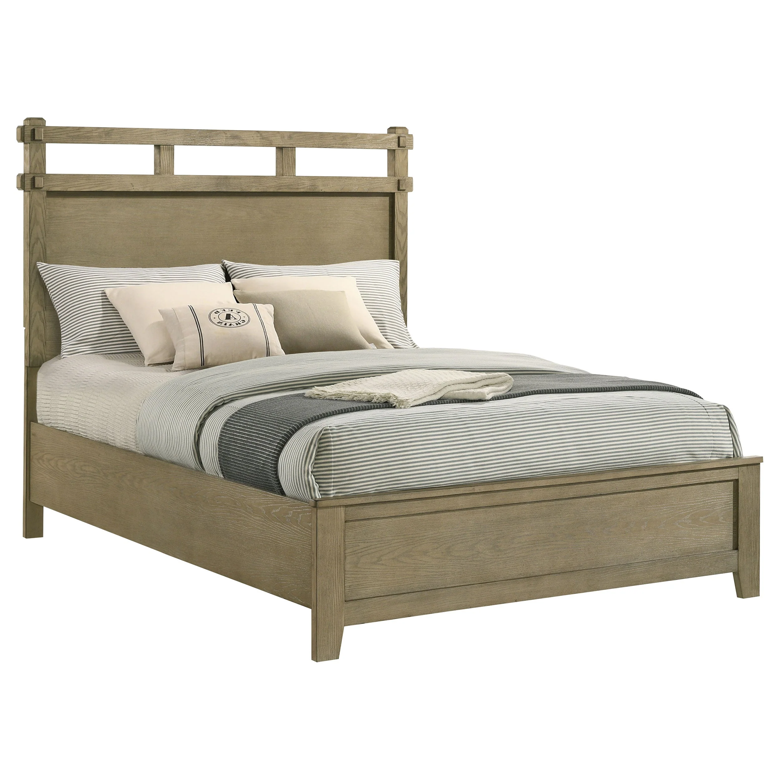Hazlewood Vineyard Oak 61-inch Queen Panel Bed - Image 2