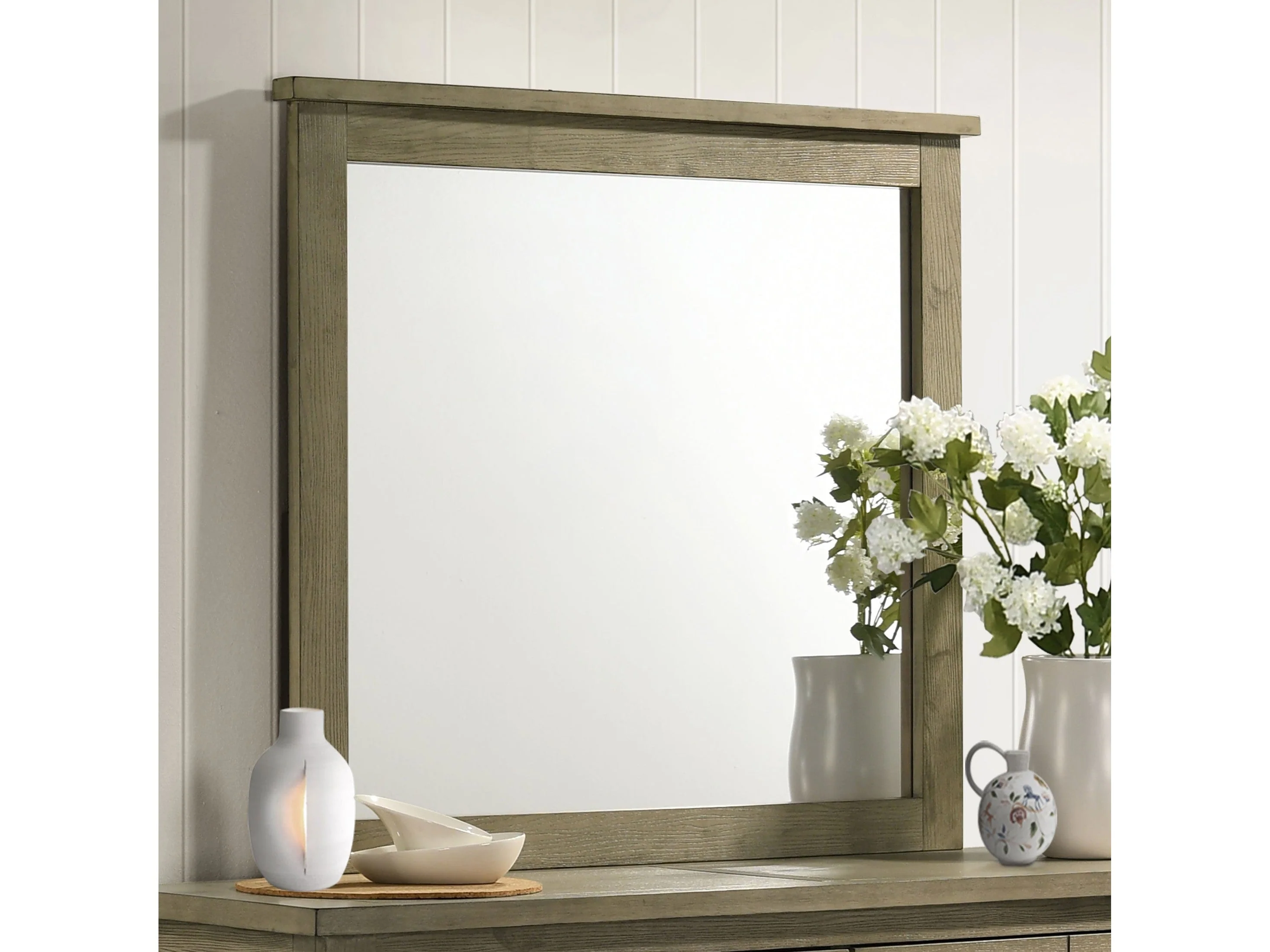 Hazlewood Vineyard Oak Dresser Mirror