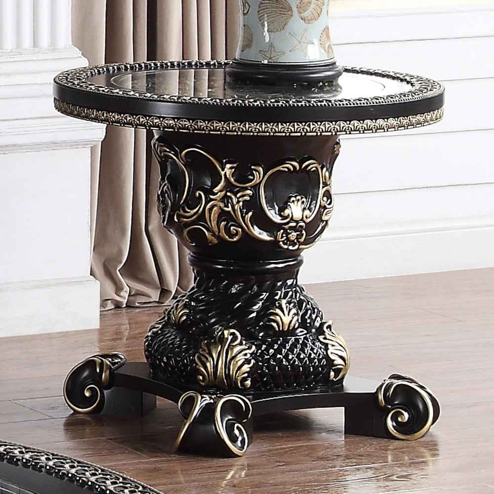 HD-328B Black Enamel 3-Piece Coffee Table Set - Image 3