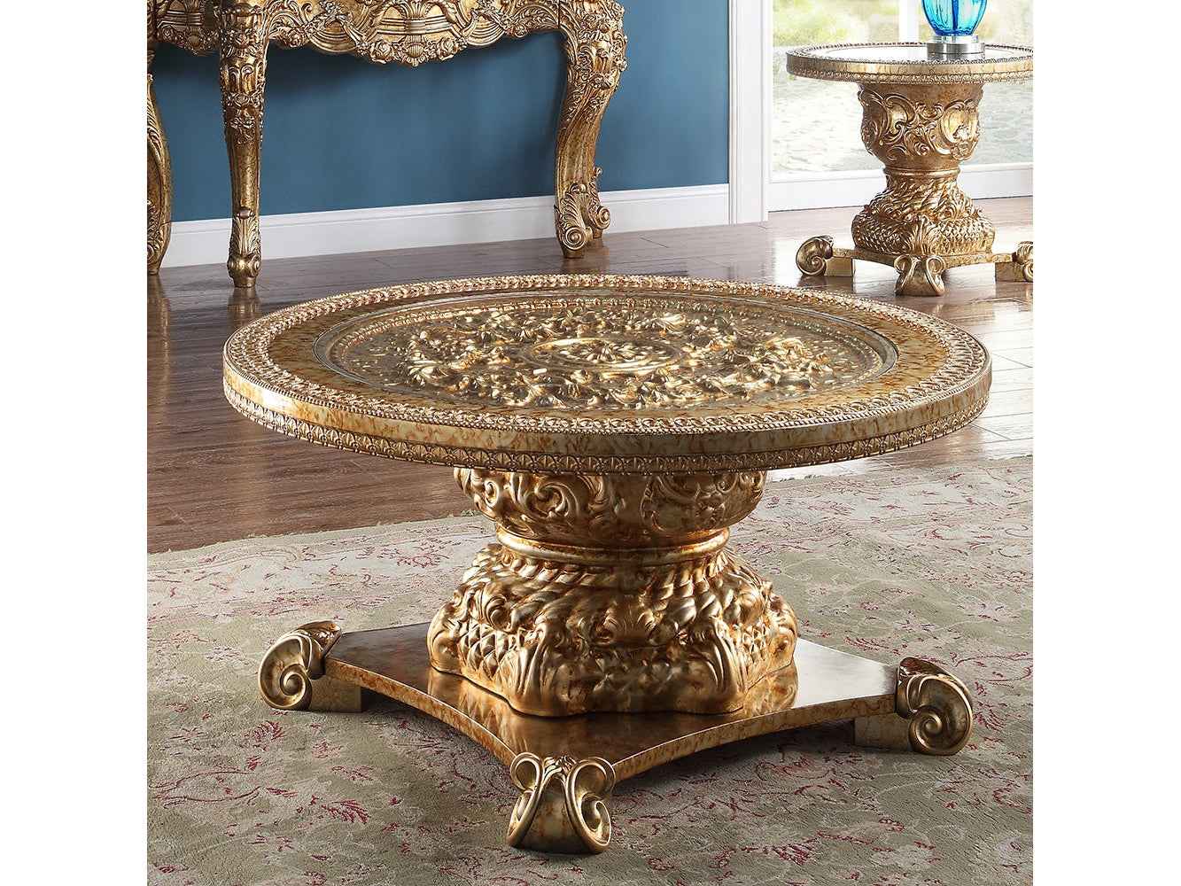 HD-328G Metallic Gold Coffee Table