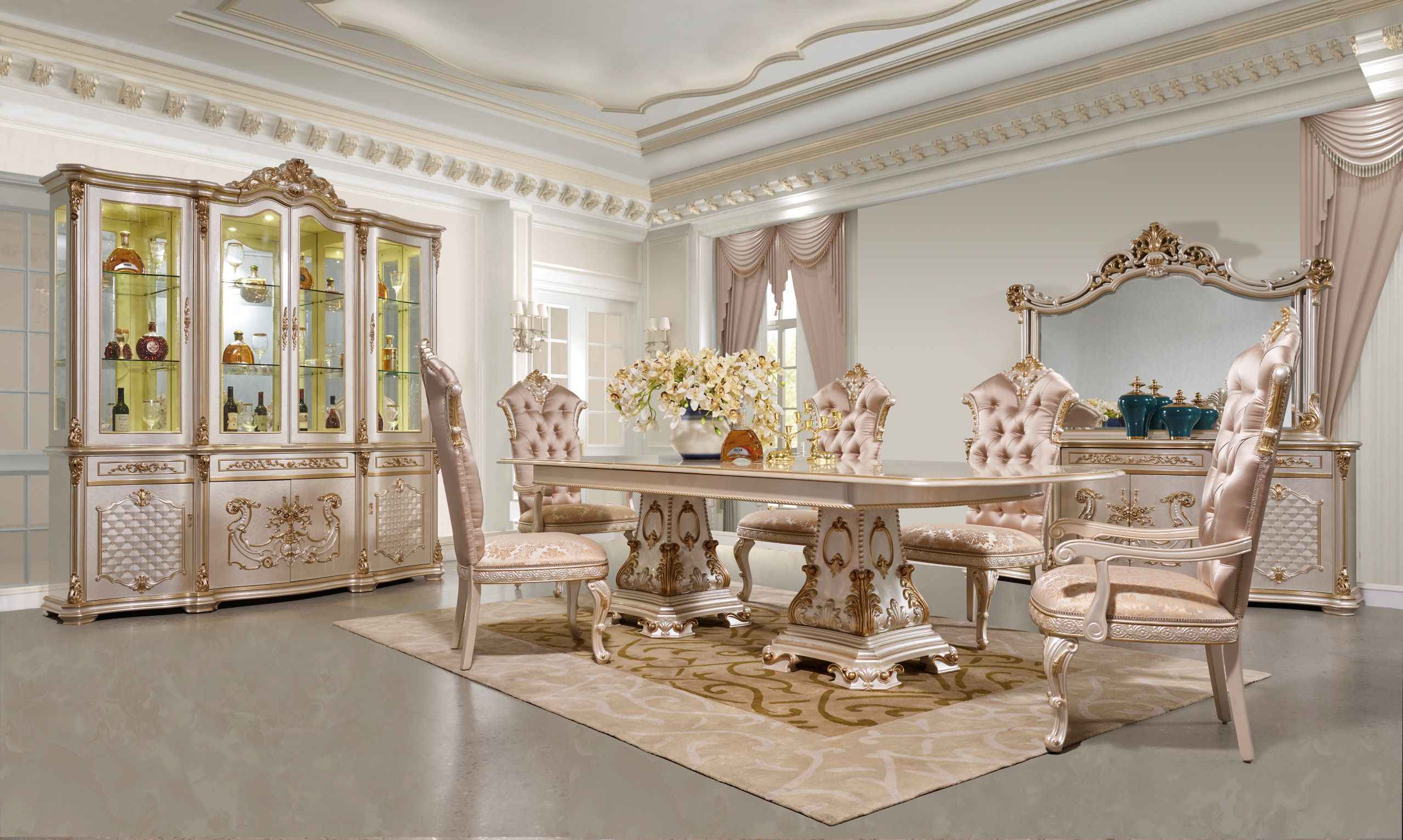 HD-9086 7-Piece Dining Room Set