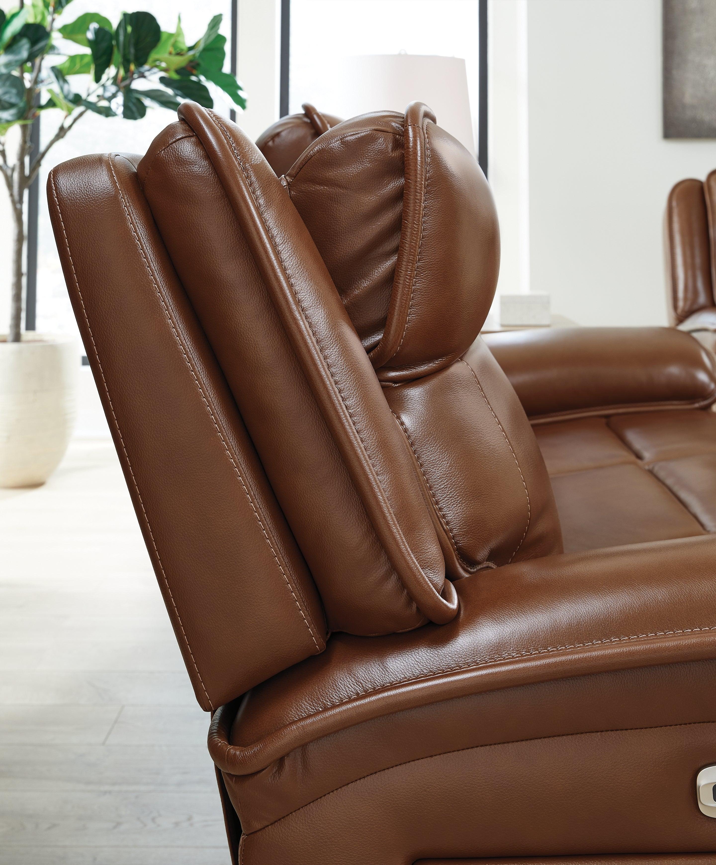 Healy Pier Chocolate Power Reclining Sofa and Loveseat - Image 6