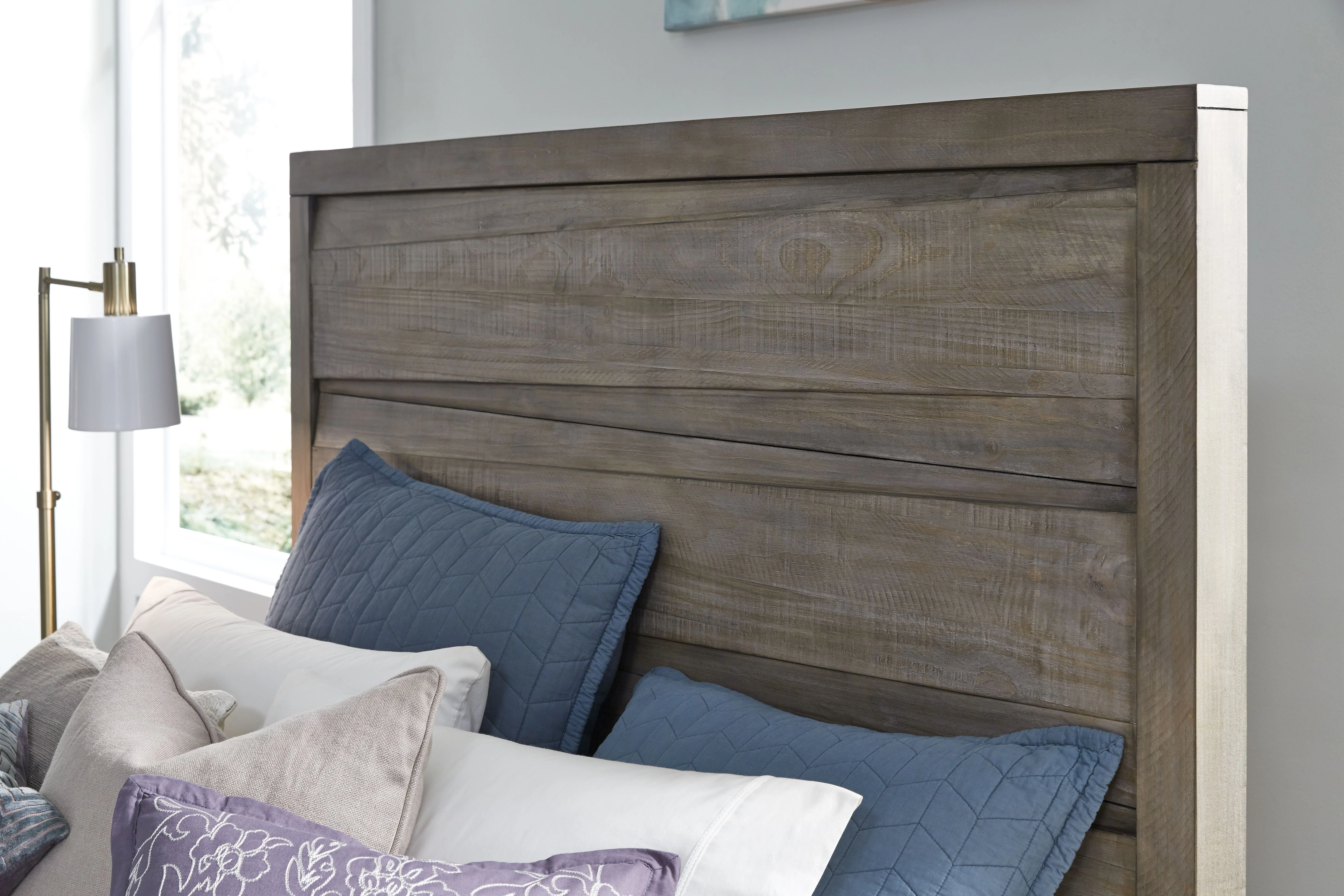 Hearst Solid Wood Full Panel Bed in Sahara Tan - Image 3