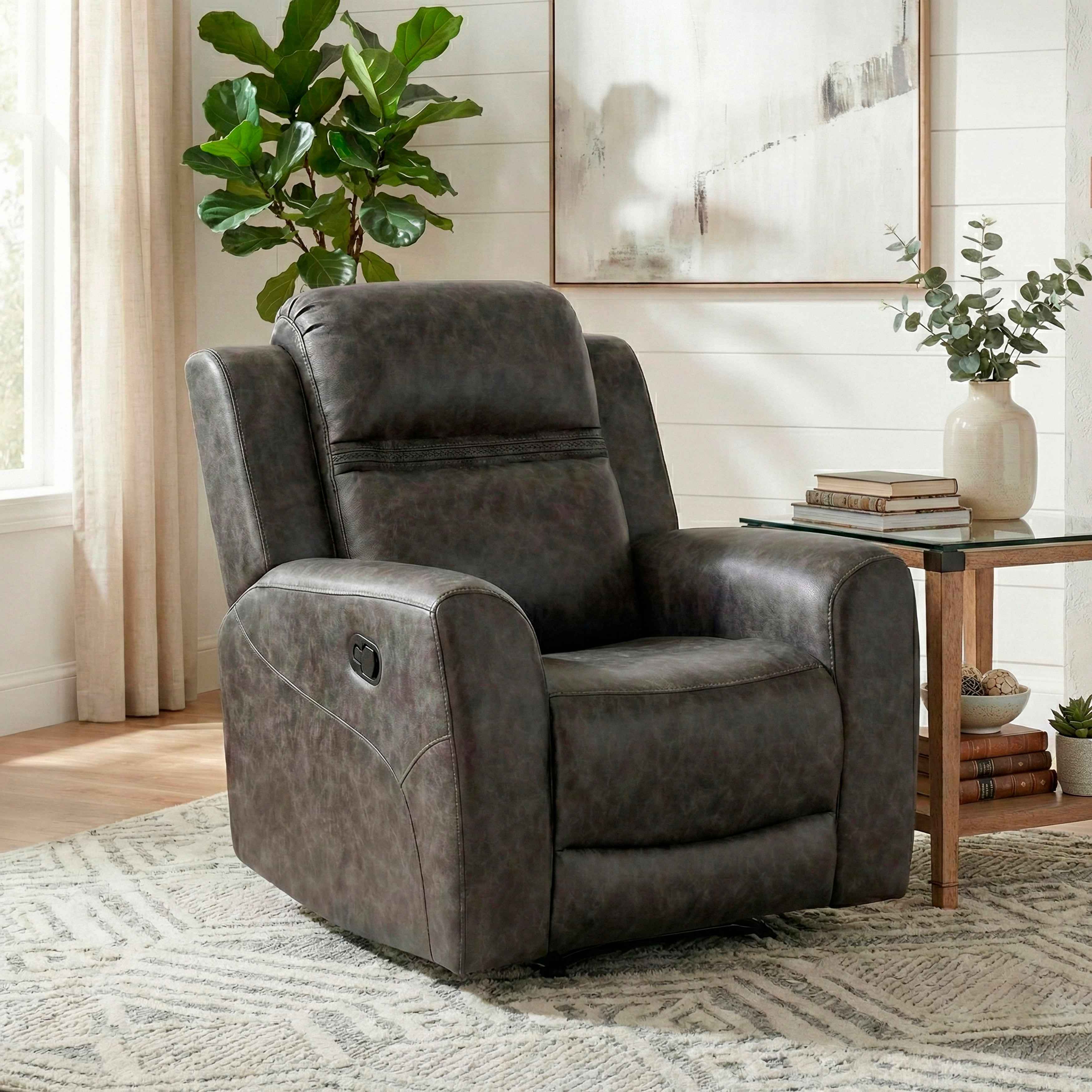 Hearth Charcoal Reclining Chair - Image 15