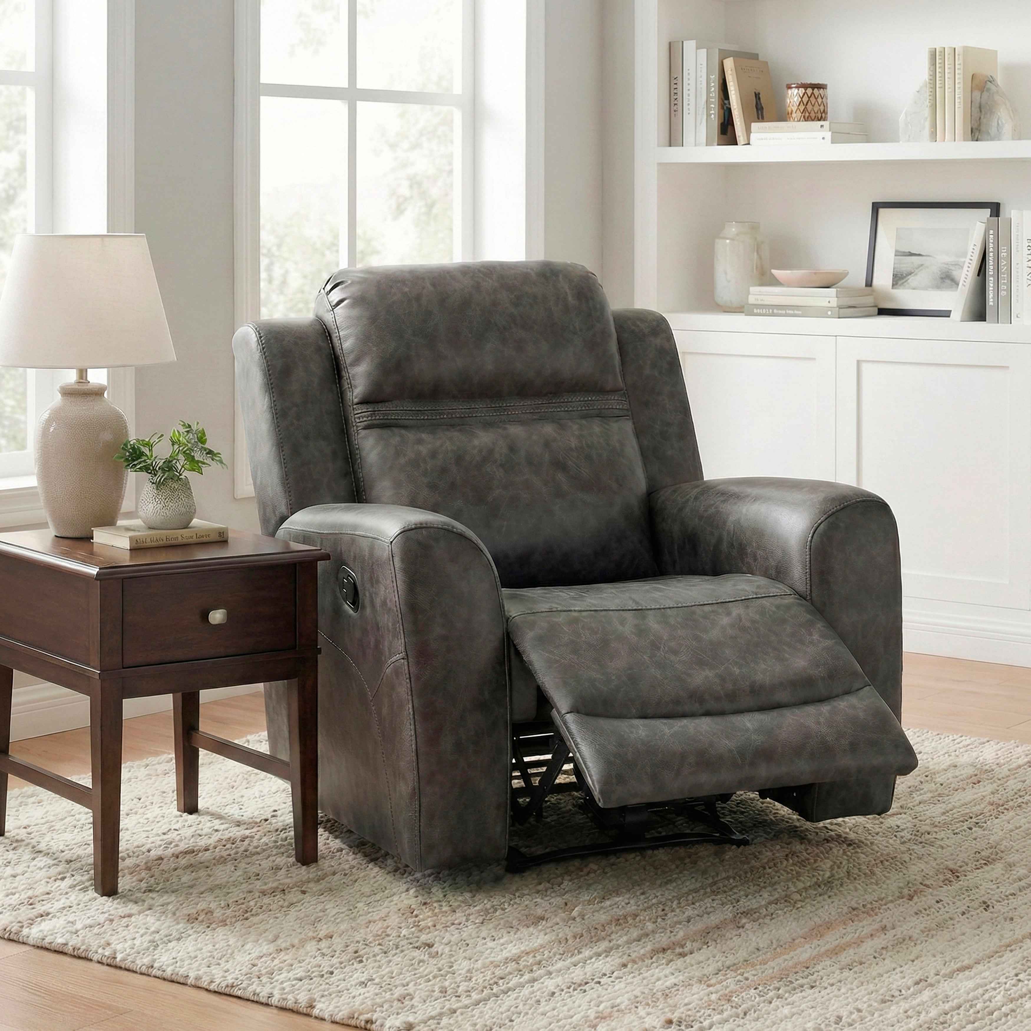 Hearth Charcoal Reclining Chair - Image 17