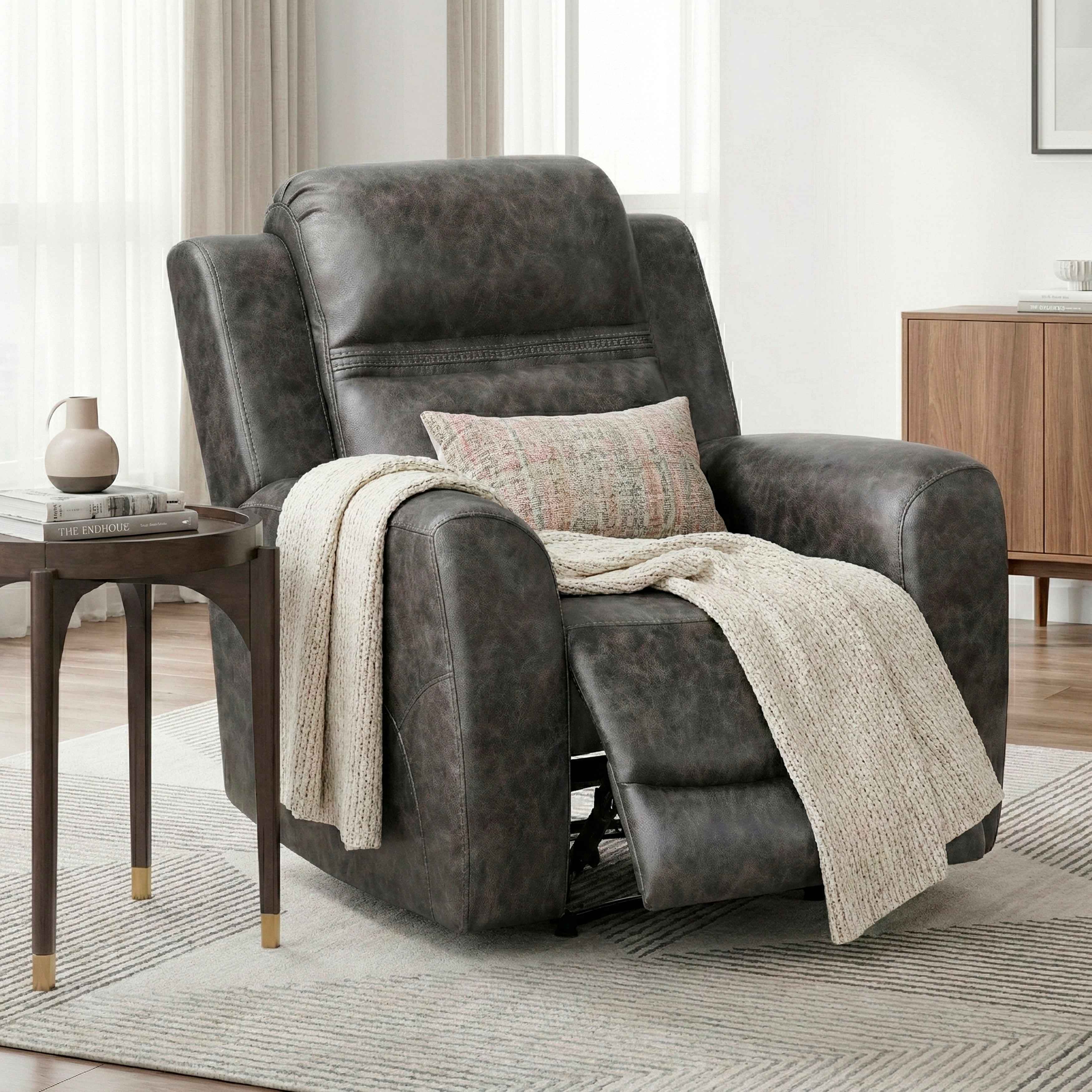 Hearth Charcoal Reclining Chair - Image 18
