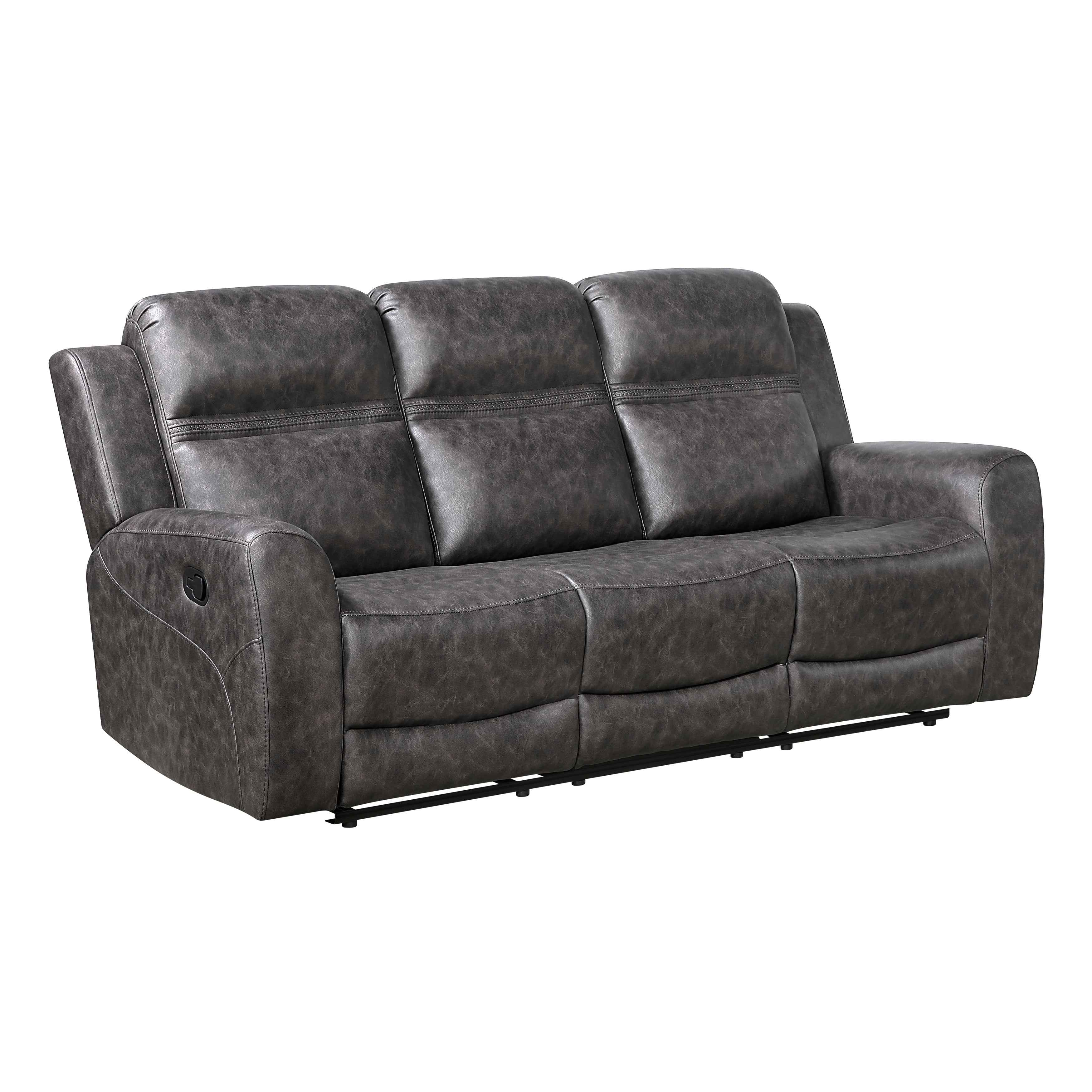Hearth Charcoal Reclining Living Room Set - Image 3