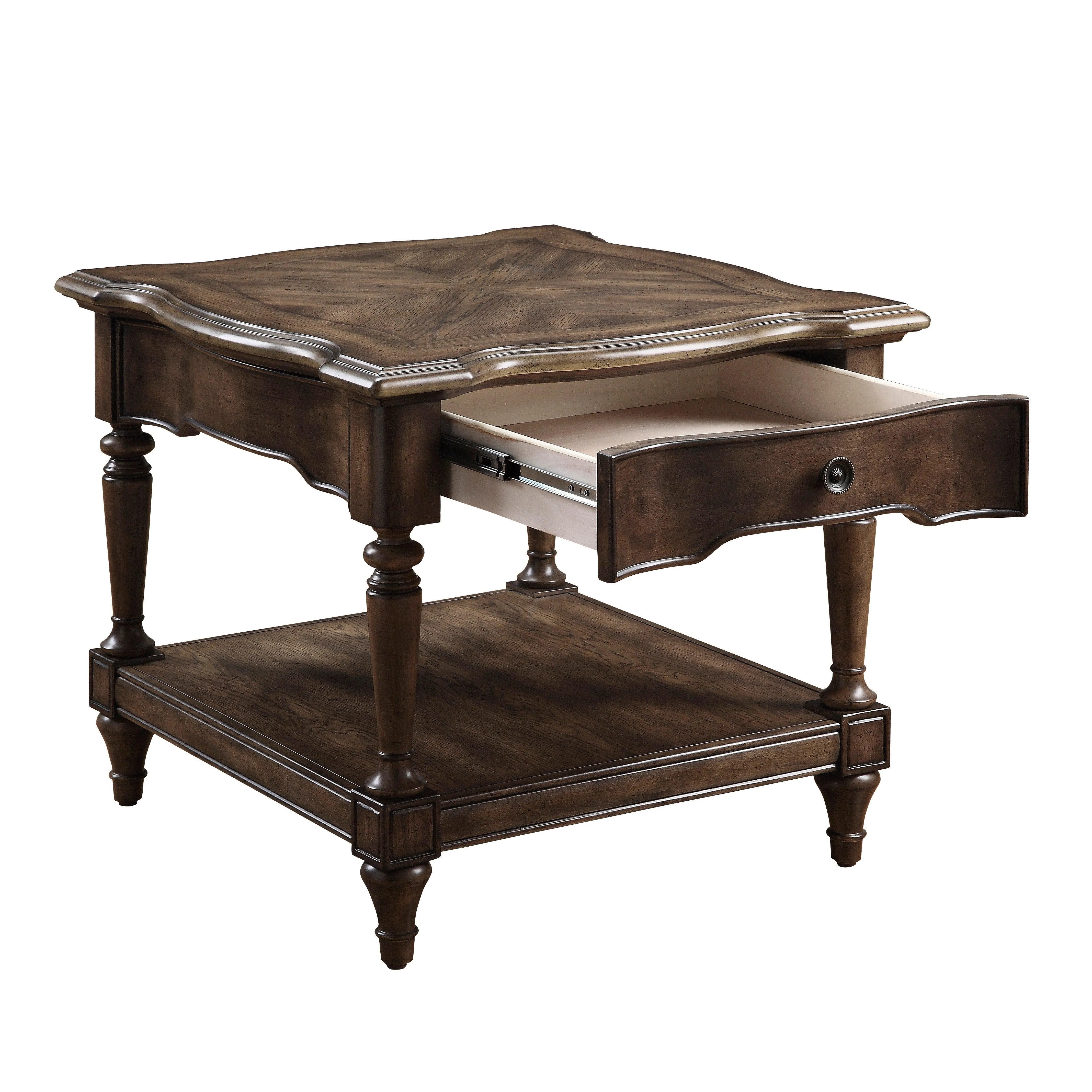 Heath Court Brown Oak End Table - Image 4