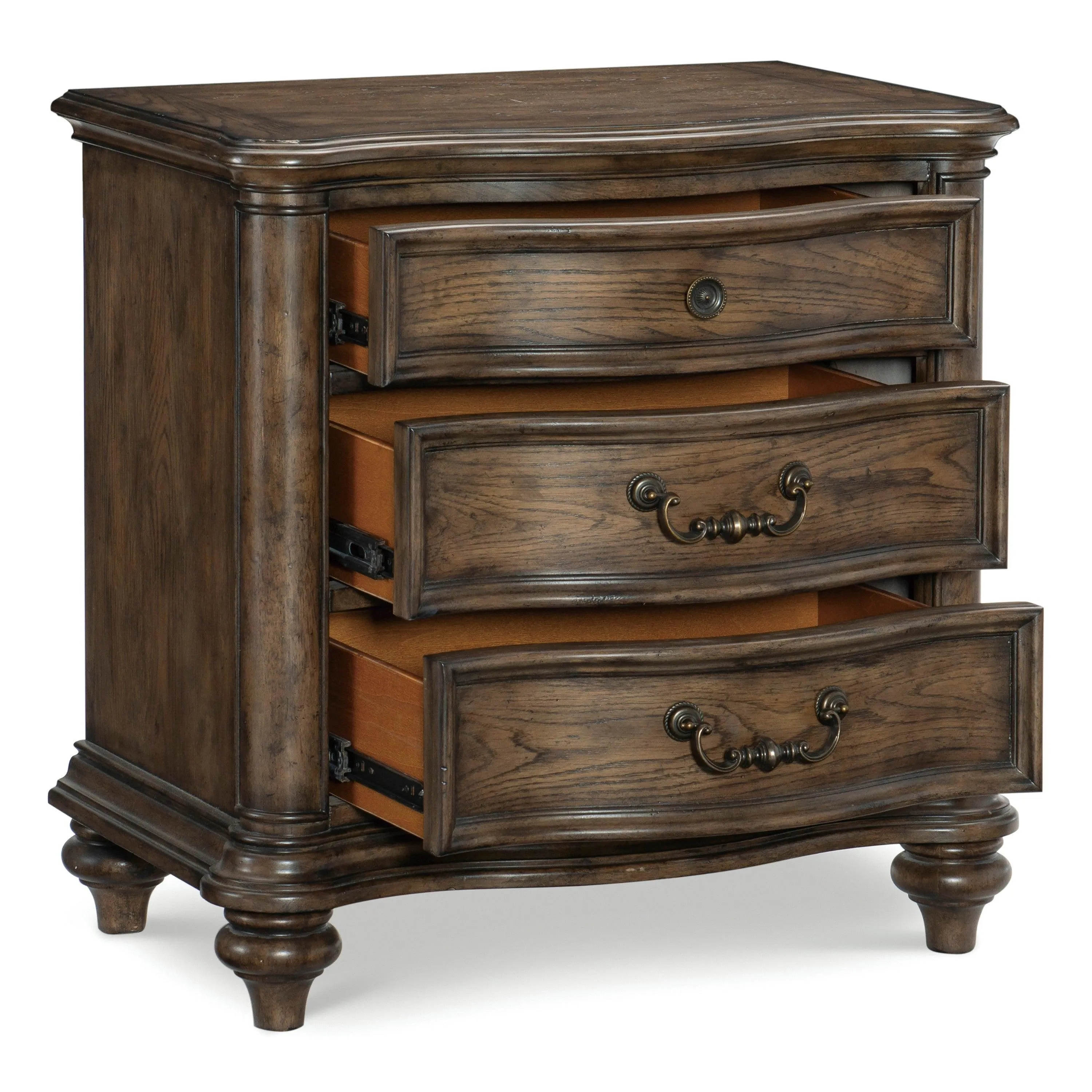 Heath Court Brown Oak Nightstand - Image 6