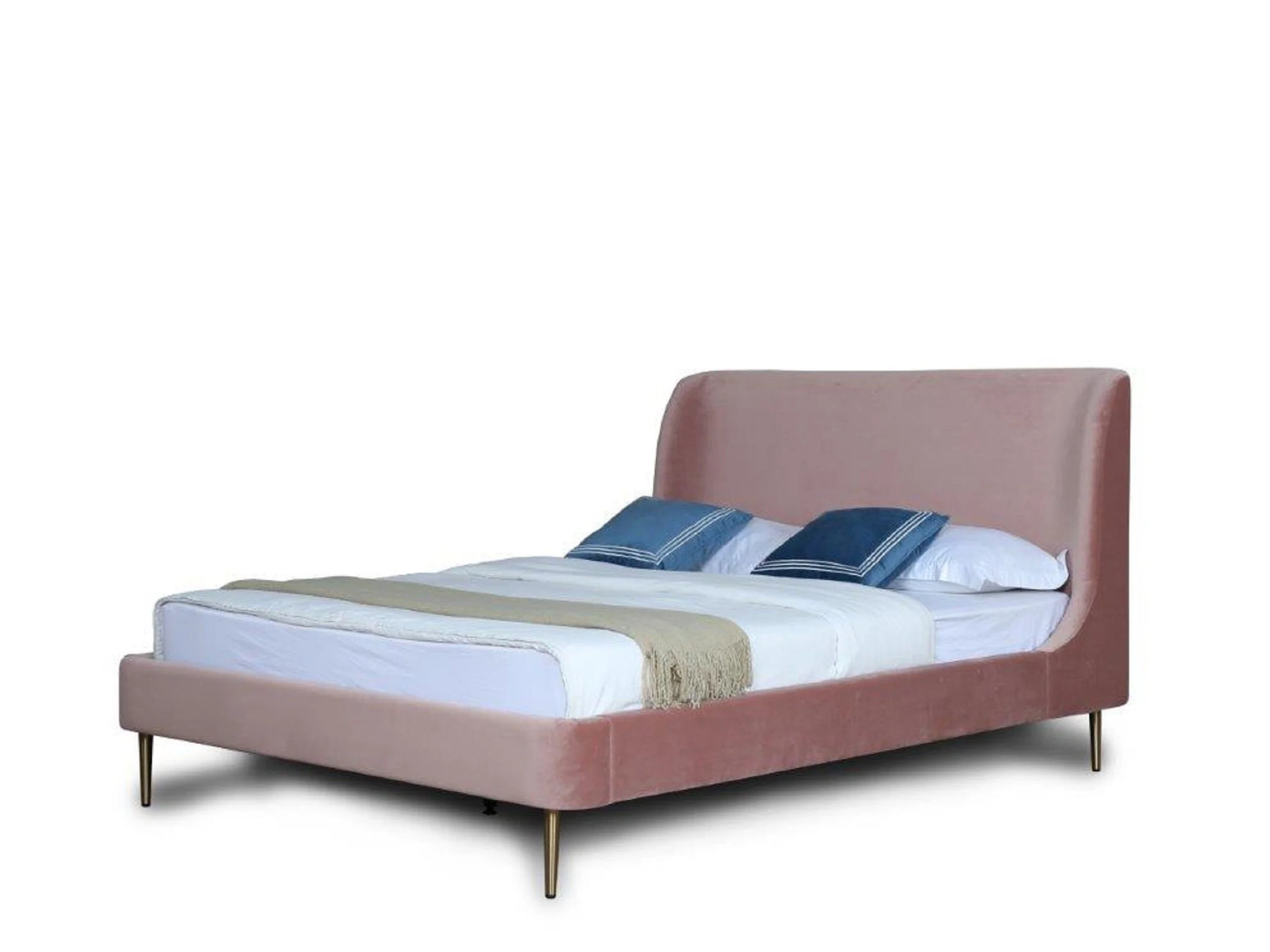 Heather Queen Bed in Blush