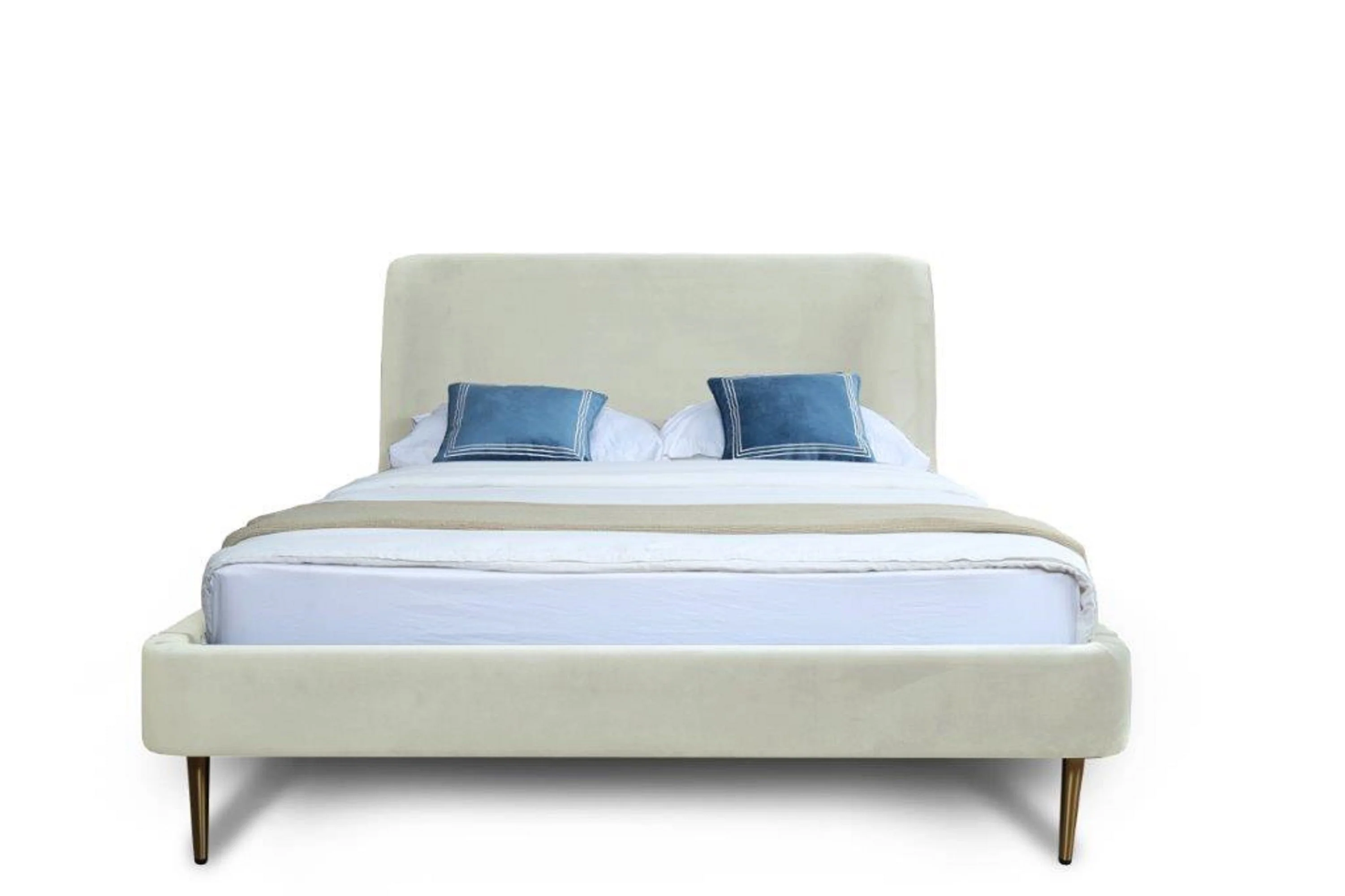 Heather Queen Bed in Cream - Image 4