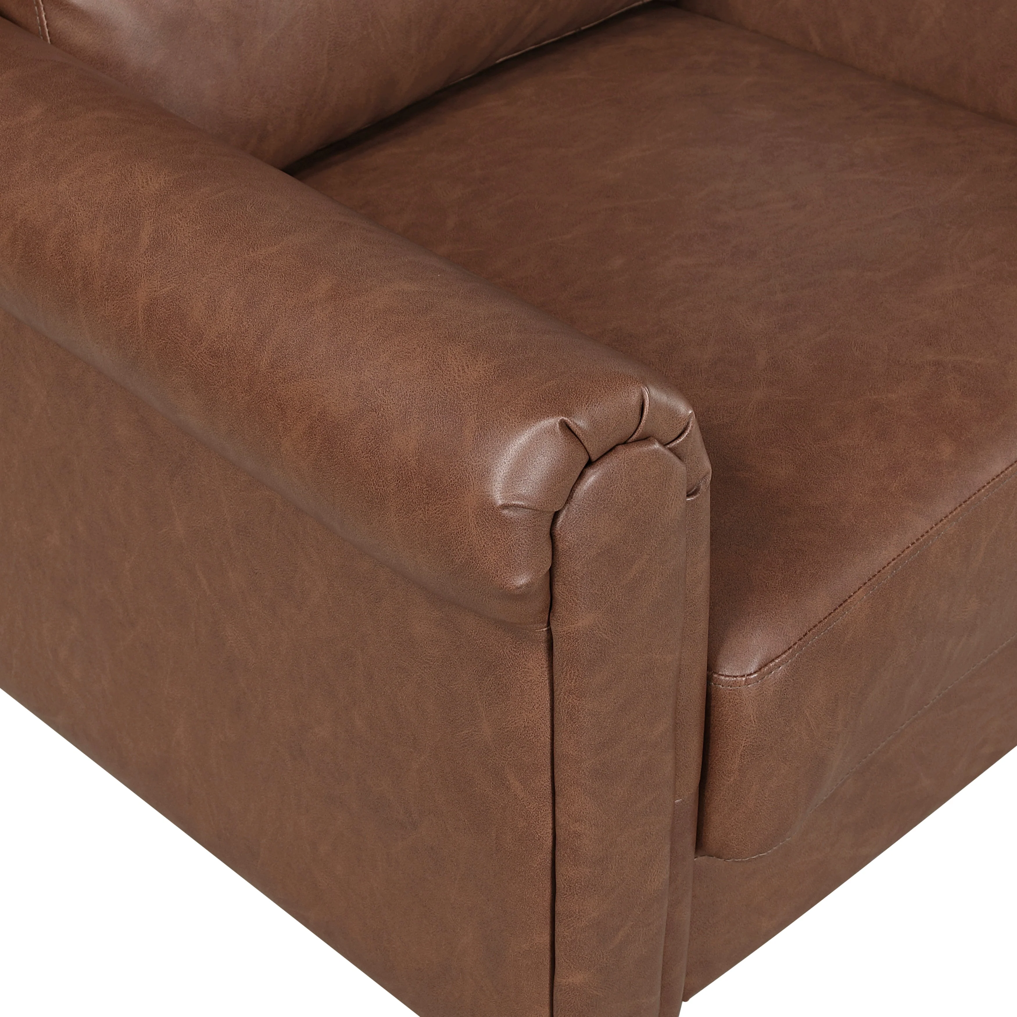 Hector Chocolate Loveseat - Image 5