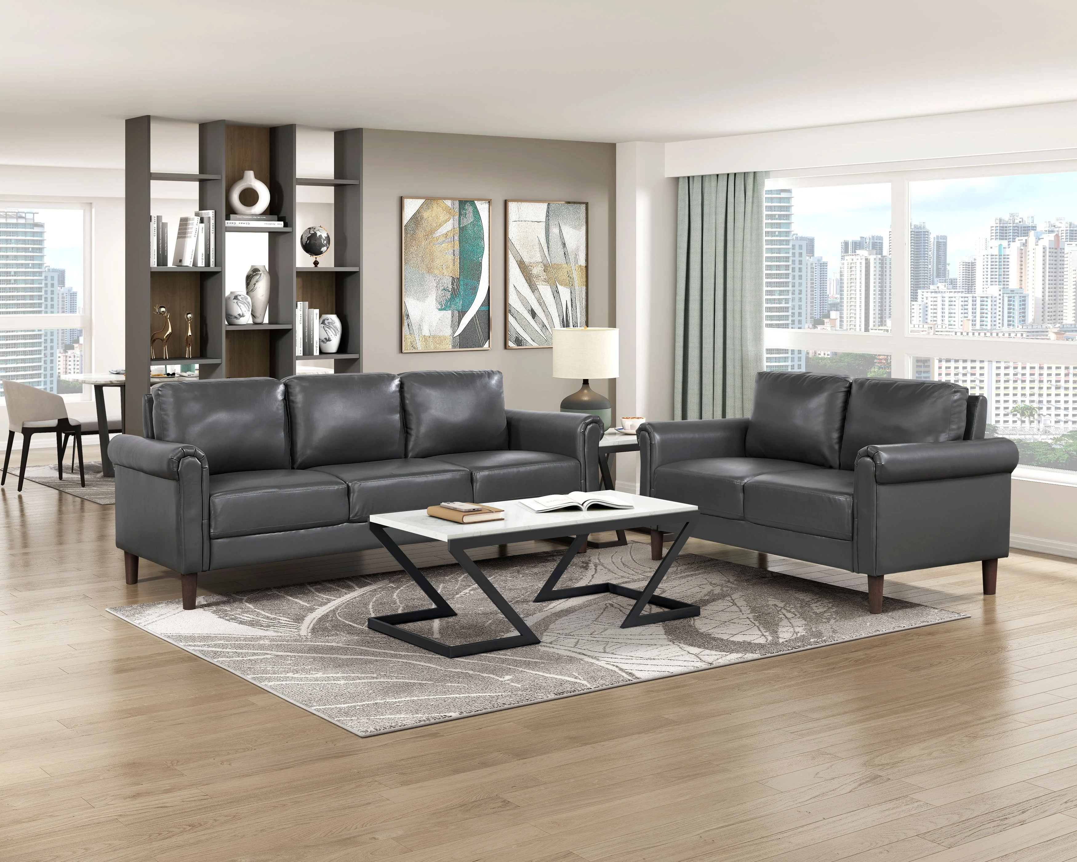 Hector Dark Gray Sofa - Image 2