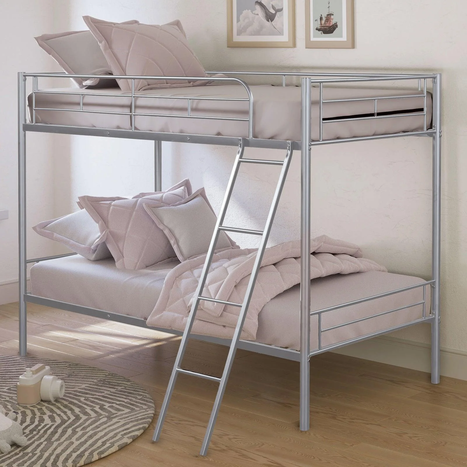 Hector Silver Twin/Twin Metal Bunkbed
