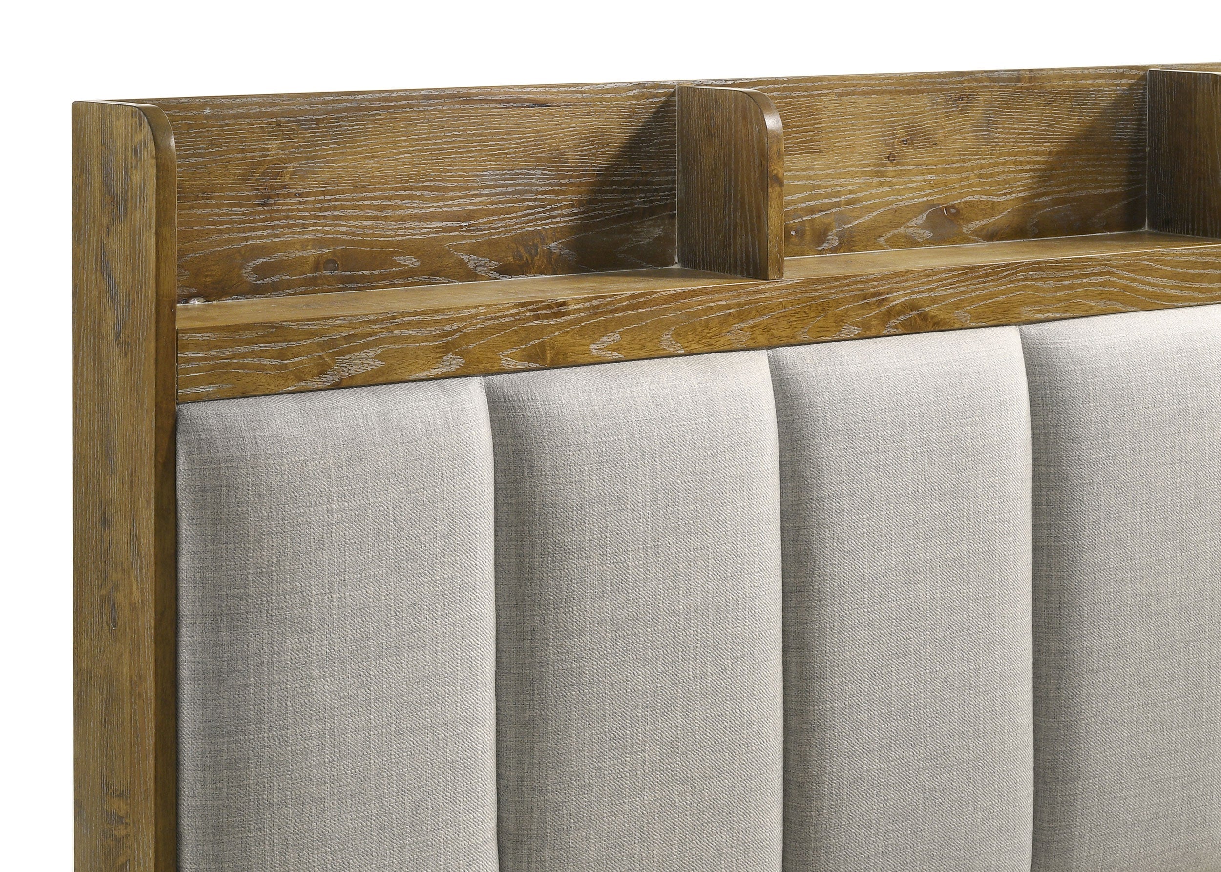 Henderson Medium Oak 4-piece Eastern King Bedroom Set - Image 11