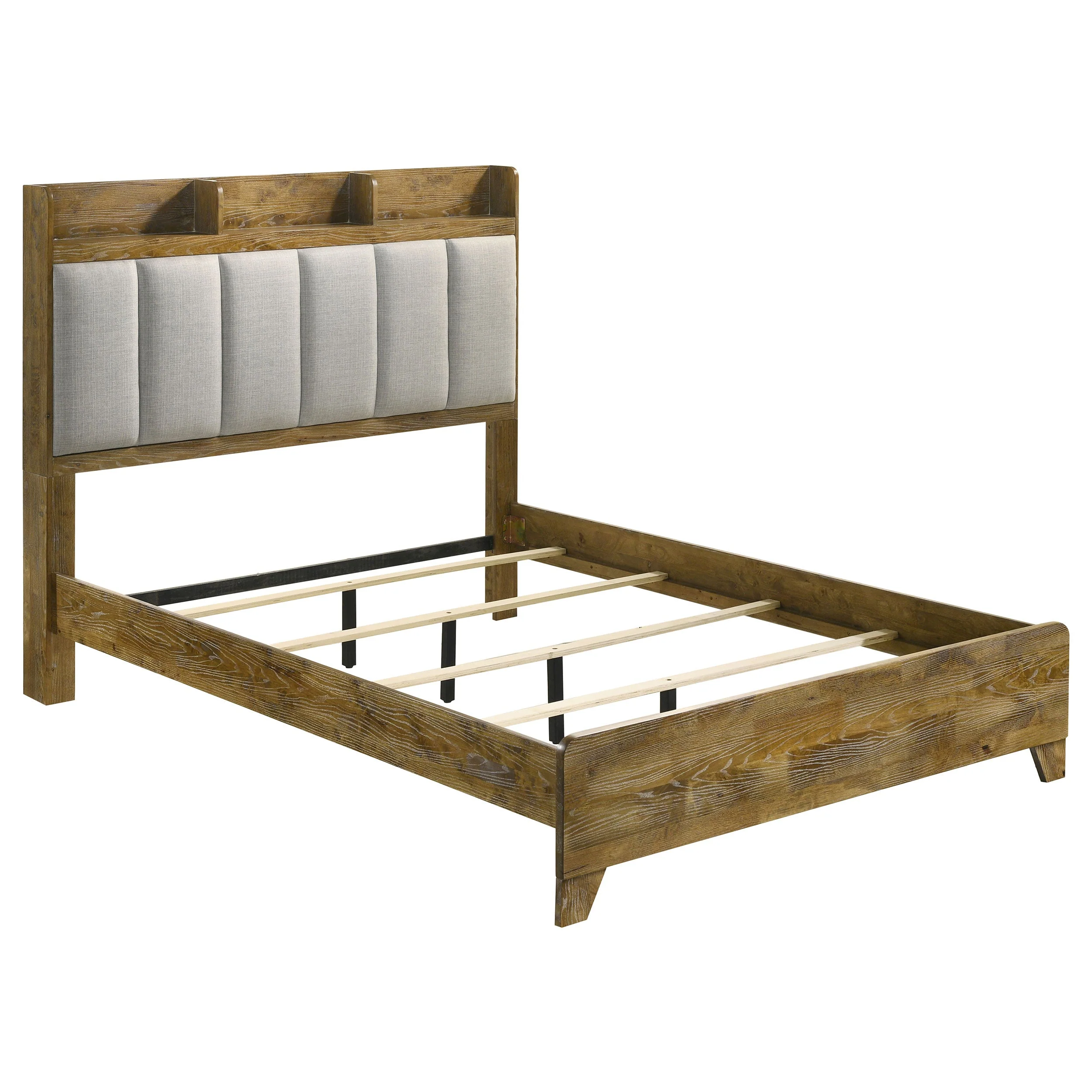 Henderson Medium Oak 4-piece Queen Bedroom Set - Image 3