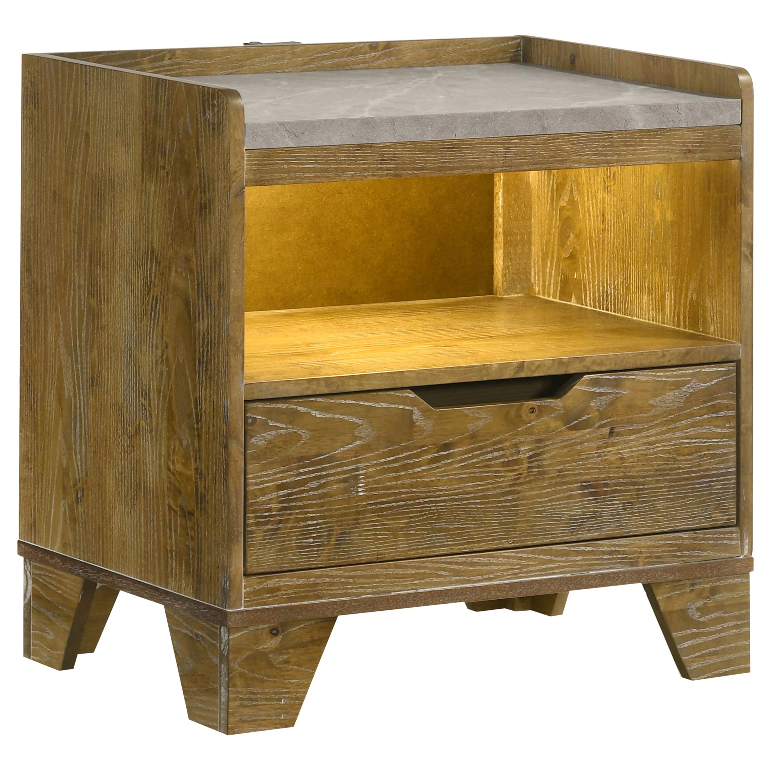 Henderson Medium Oak 5-piece Eastern King Bedroom Set - Image 5