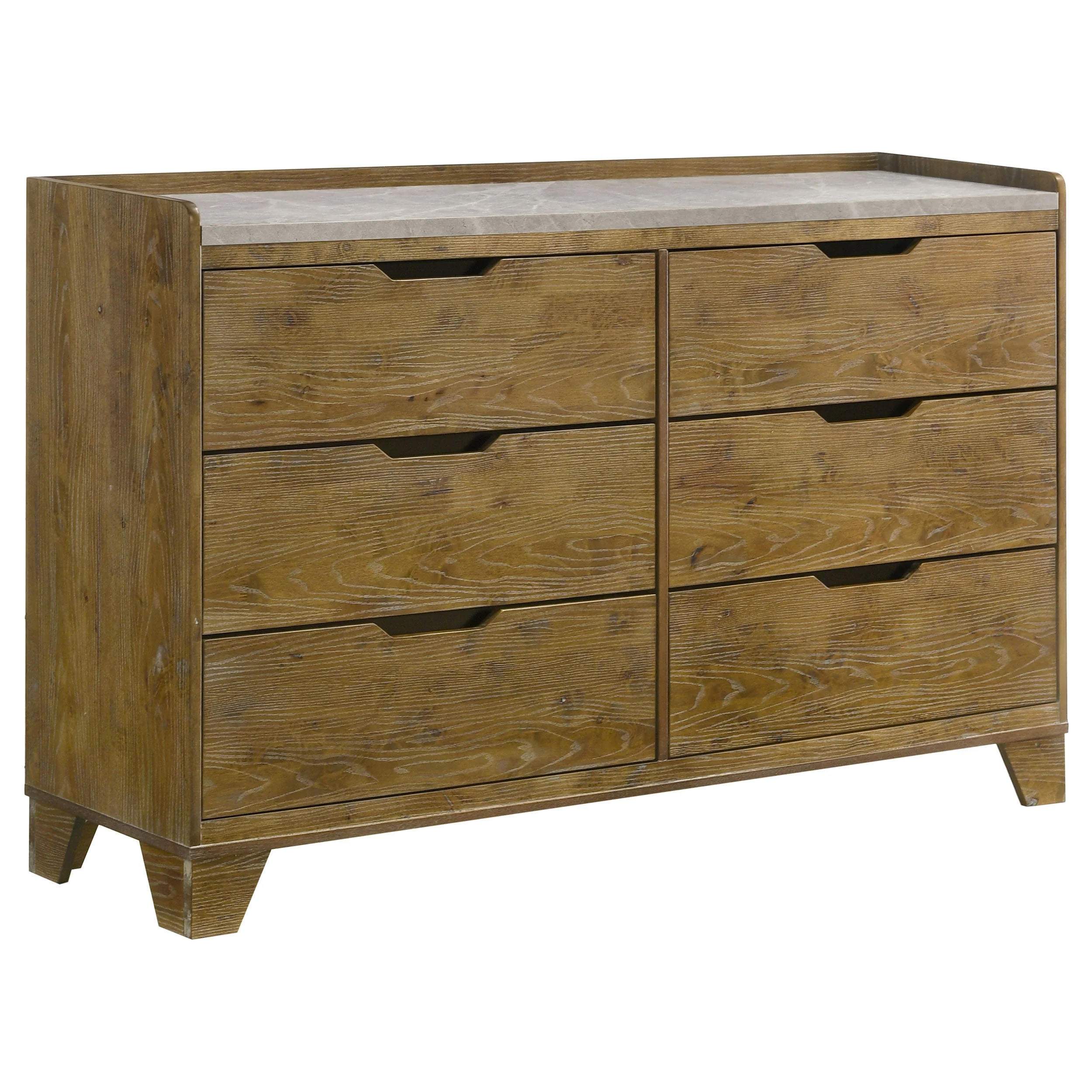 Henderson Medium Oak 5-piece Queen Bedroom Set - Image 7