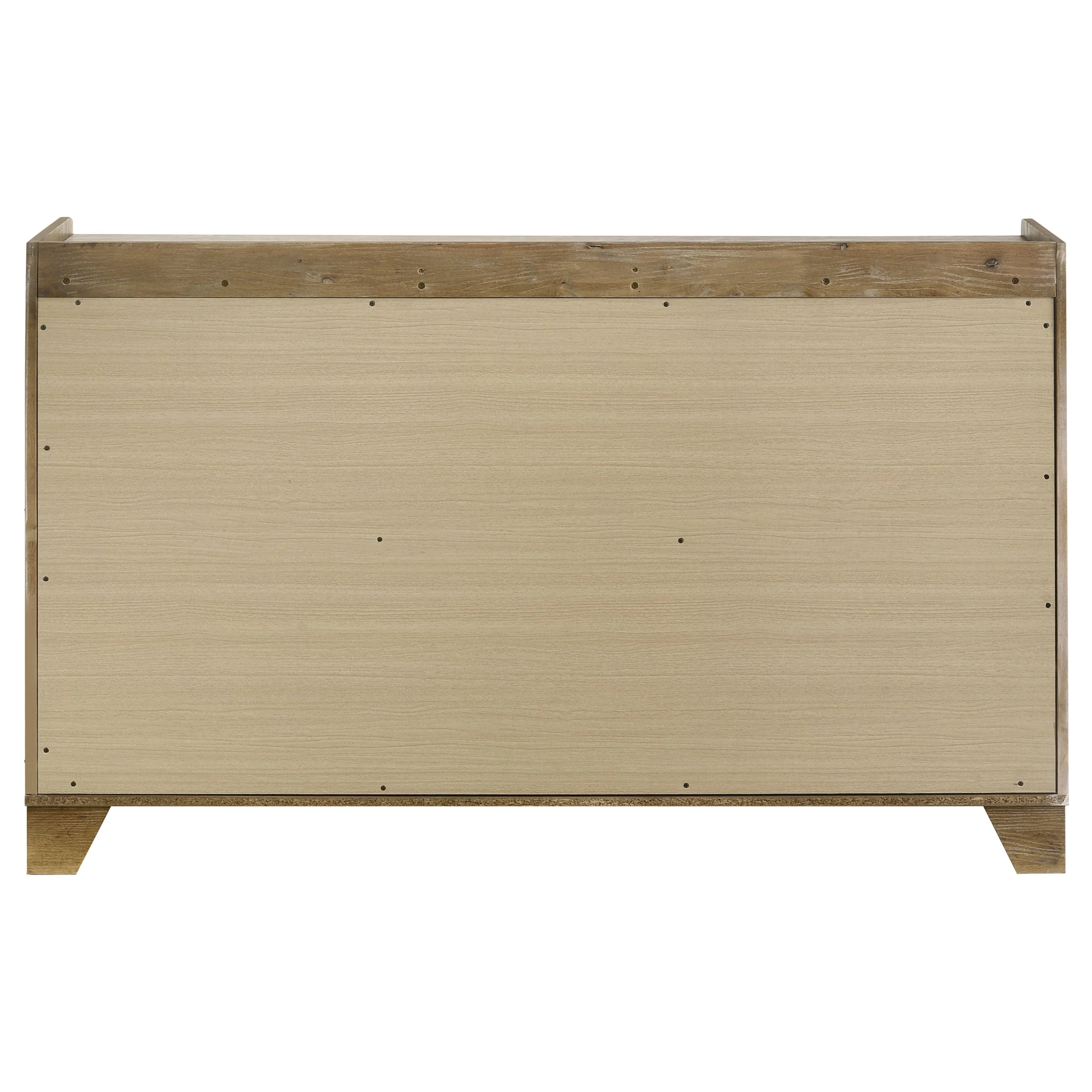 Henderson Medium Oak 6-drawer Bedroom Dresser Cabinet - Image 5