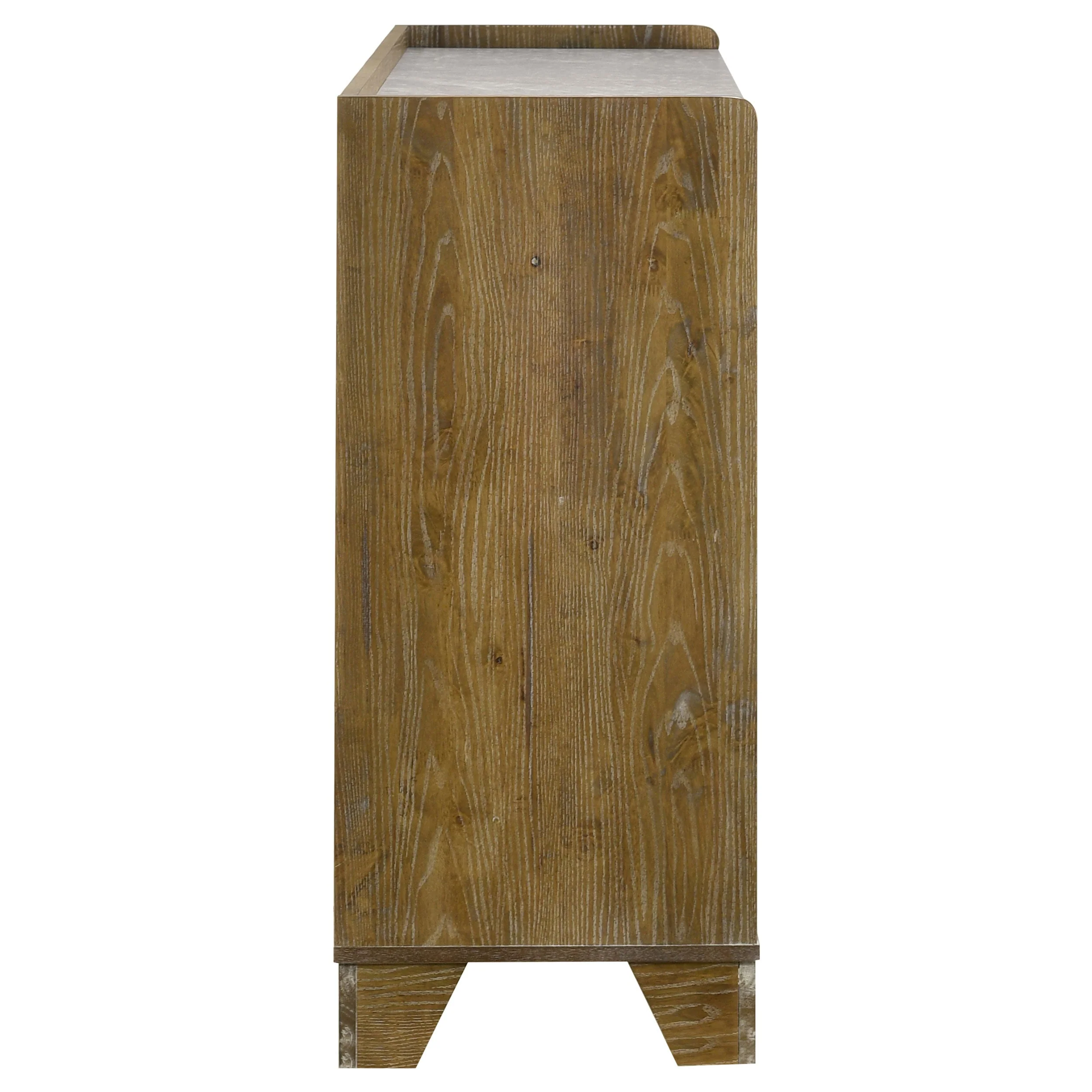 Henderson Medium Oak 6-drawer Bedroom Dresser Cabinet - Image 6