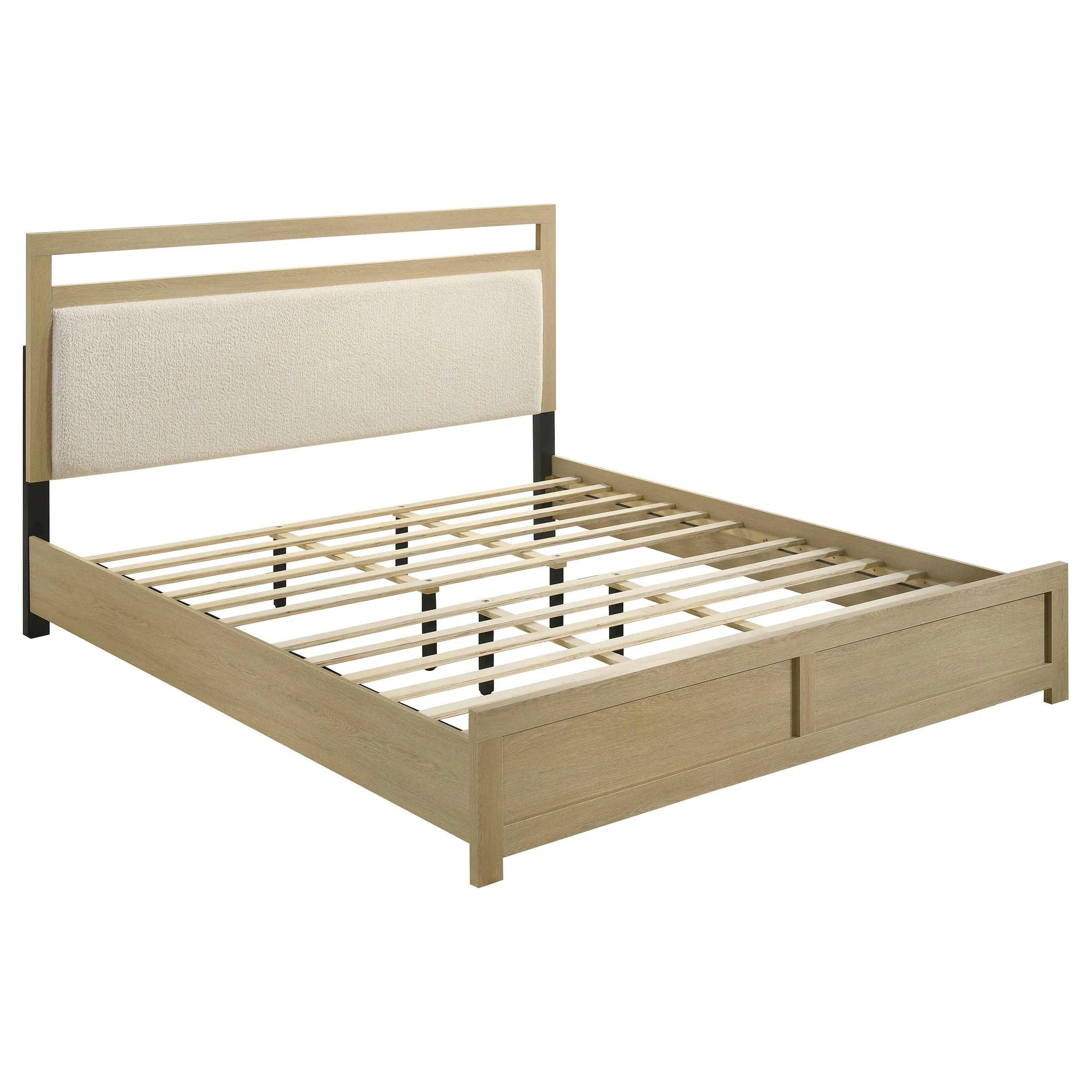 Hendricks Light Oak 4-piece Eastern King Bedroom Set - Image 2