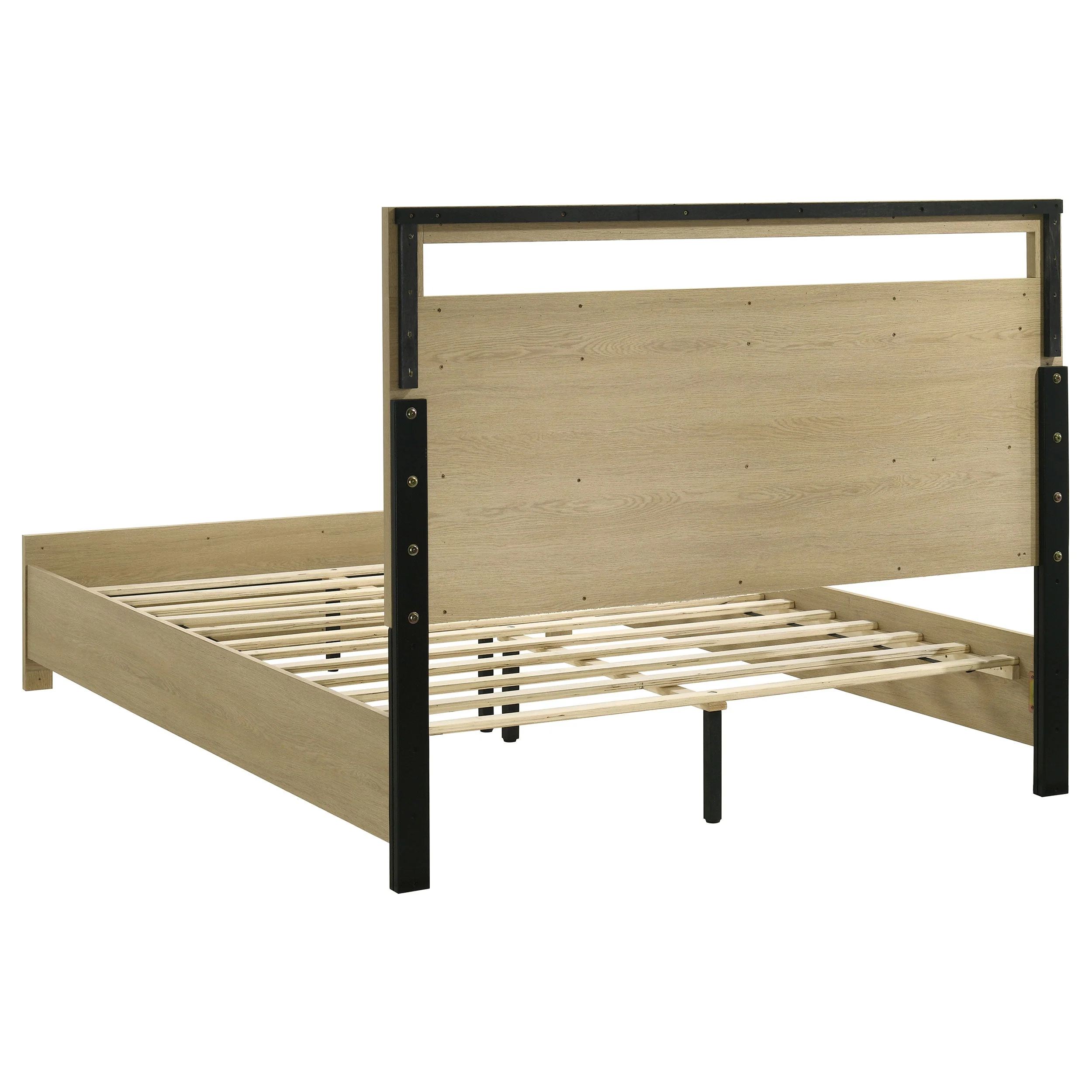 Hendricks Light Oak 4-piece Queen Bedroom Set - Image 3