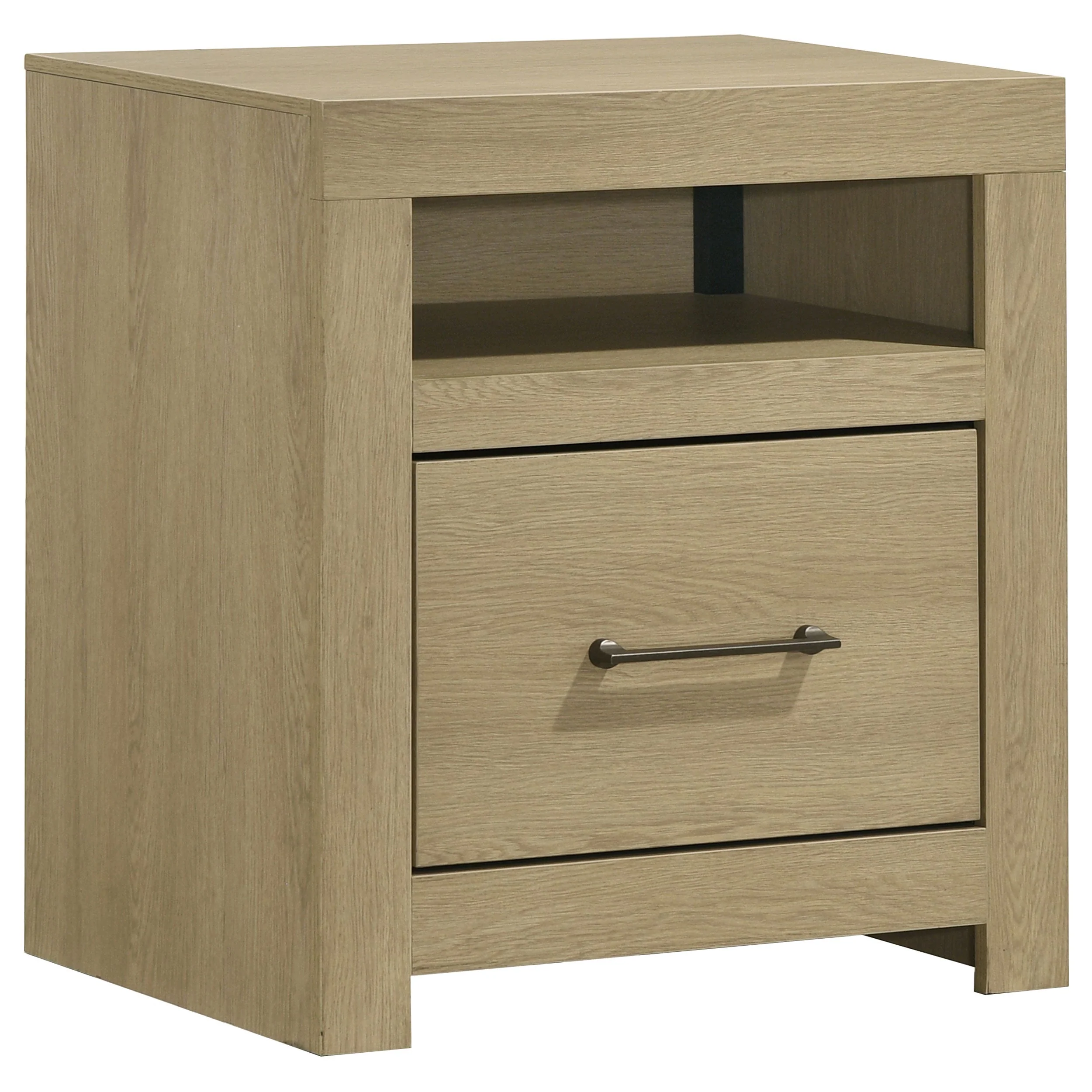 Hendricks Light Oak 5-piece Queen Bedroom Set - Image 4