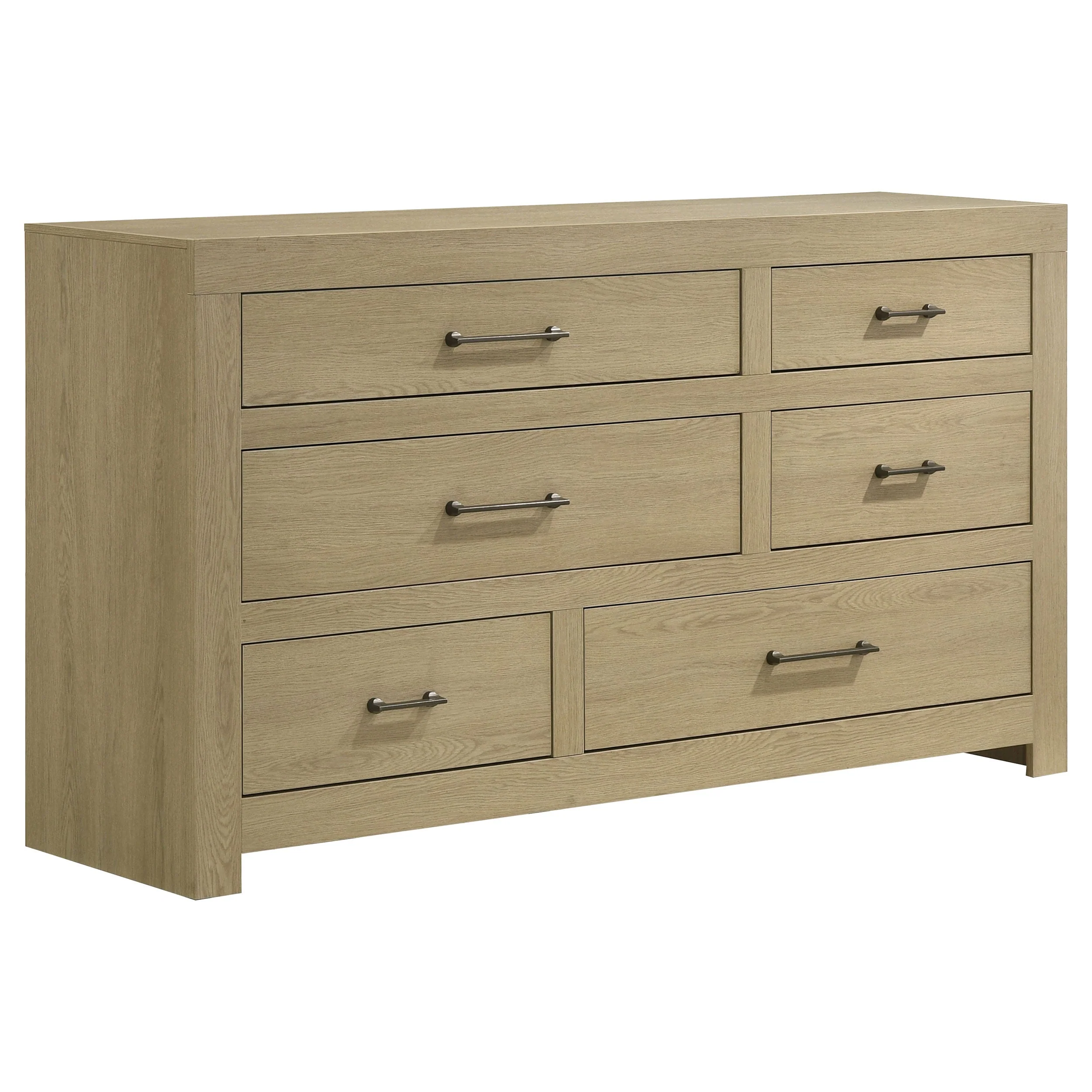 Hendricks Light Oak 5-piece Queen Bedroom Set - Image 6