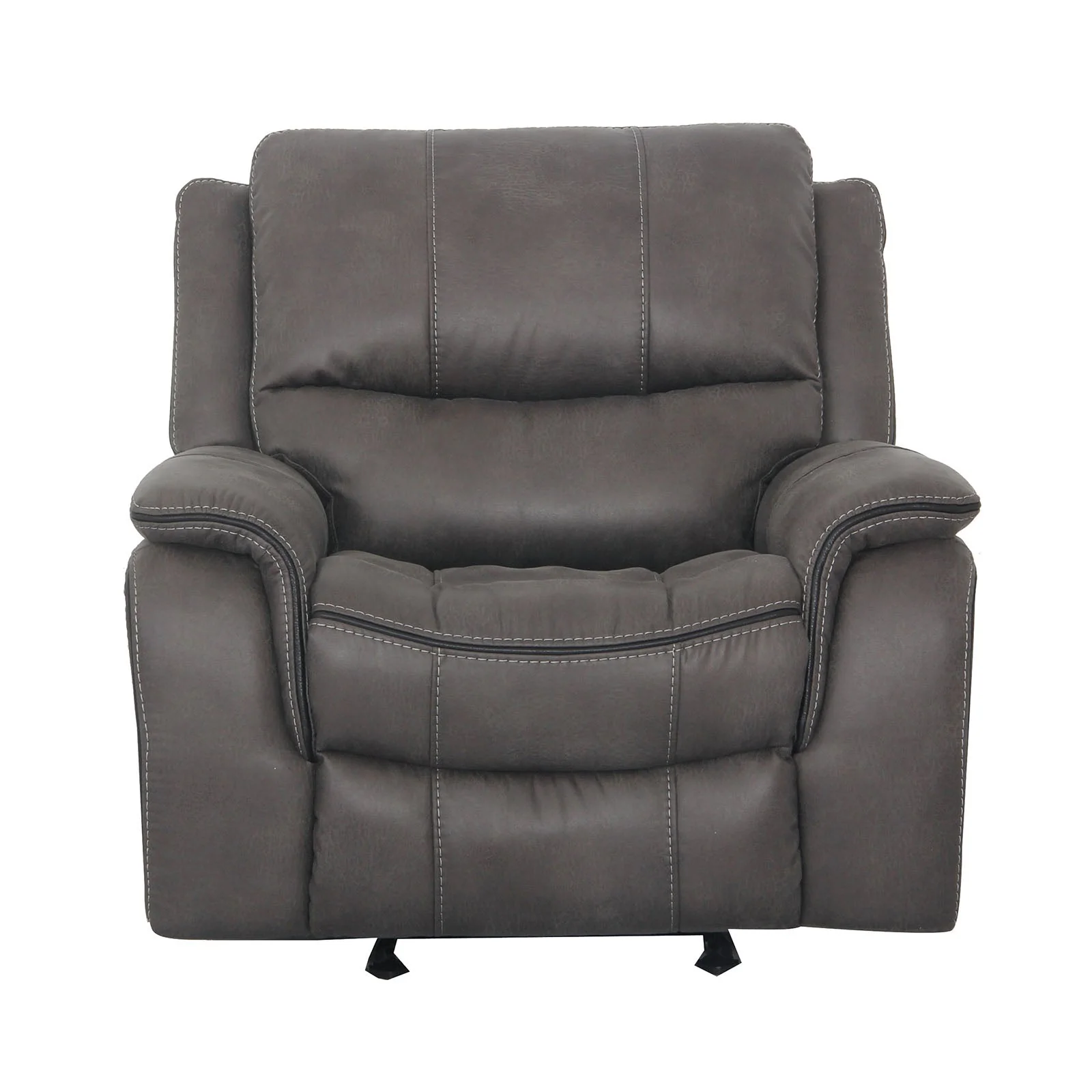 Henricus Dark Gray Glider Recliner - Image 5