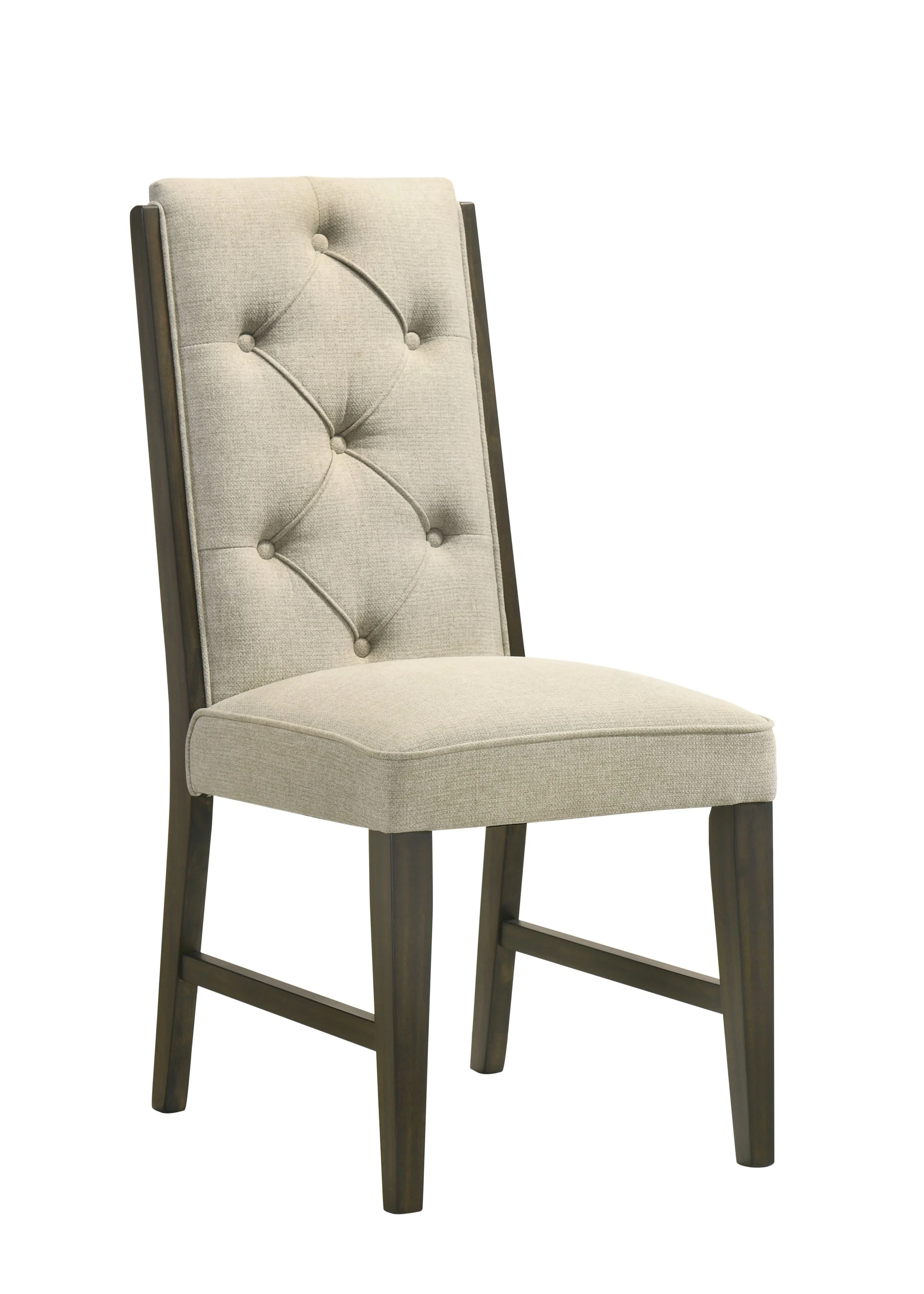 Herbert Espresso and Beige Dining Side Chair, Set of 2