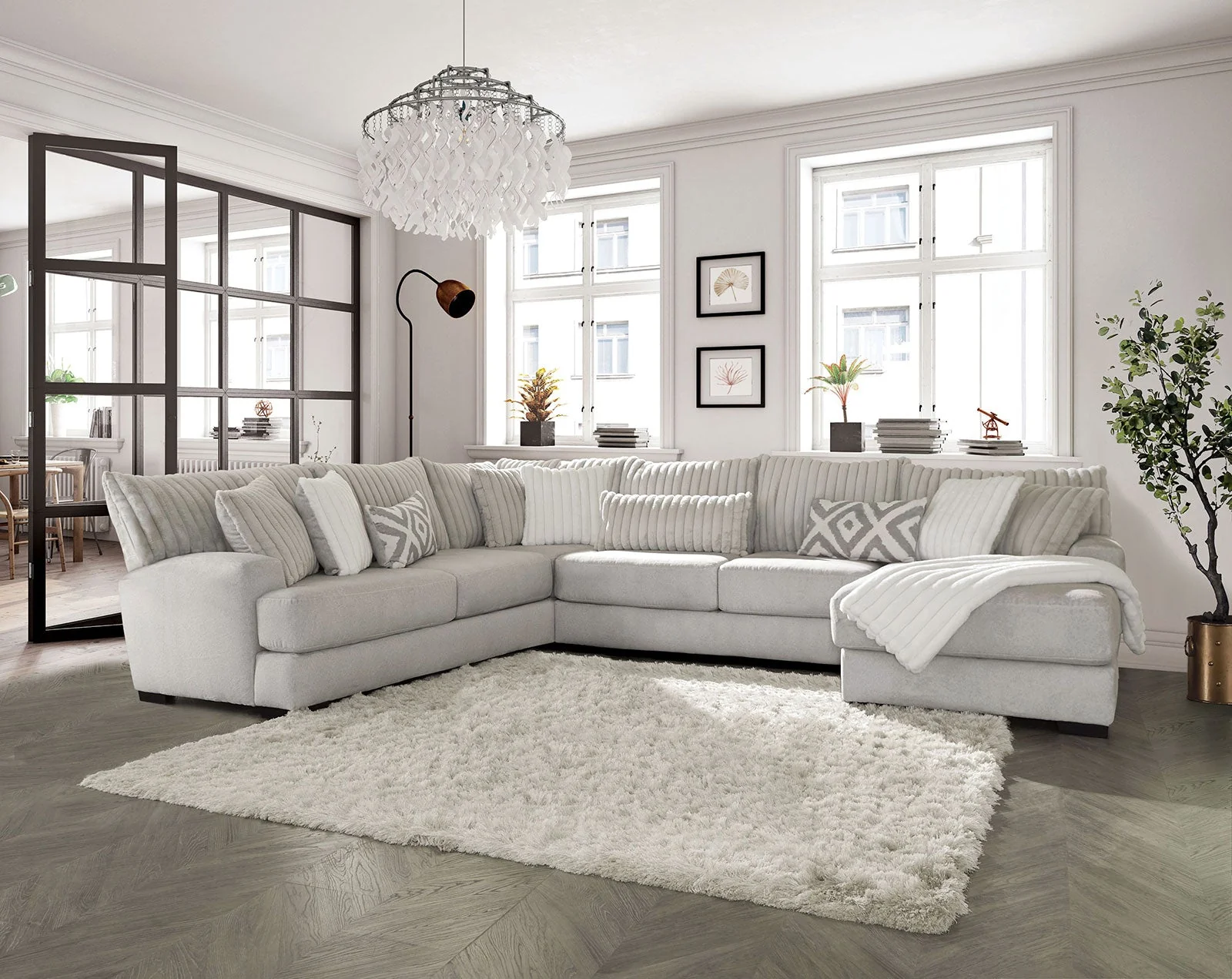 Hermiston Gray Modular Sectional