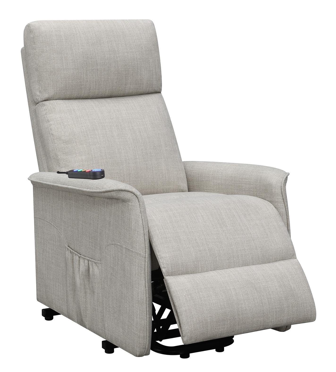 Herrera Beige Power Lift Recliner with Wired Remote - Image 5