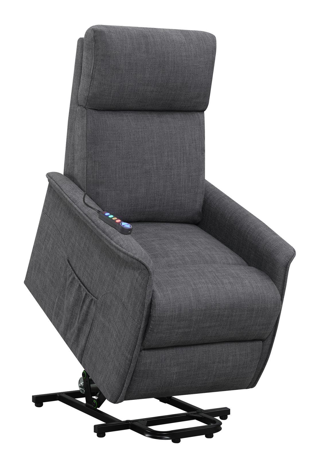 Herrera Charcoal Power Lift Recliner with Wired Remote - Image 15