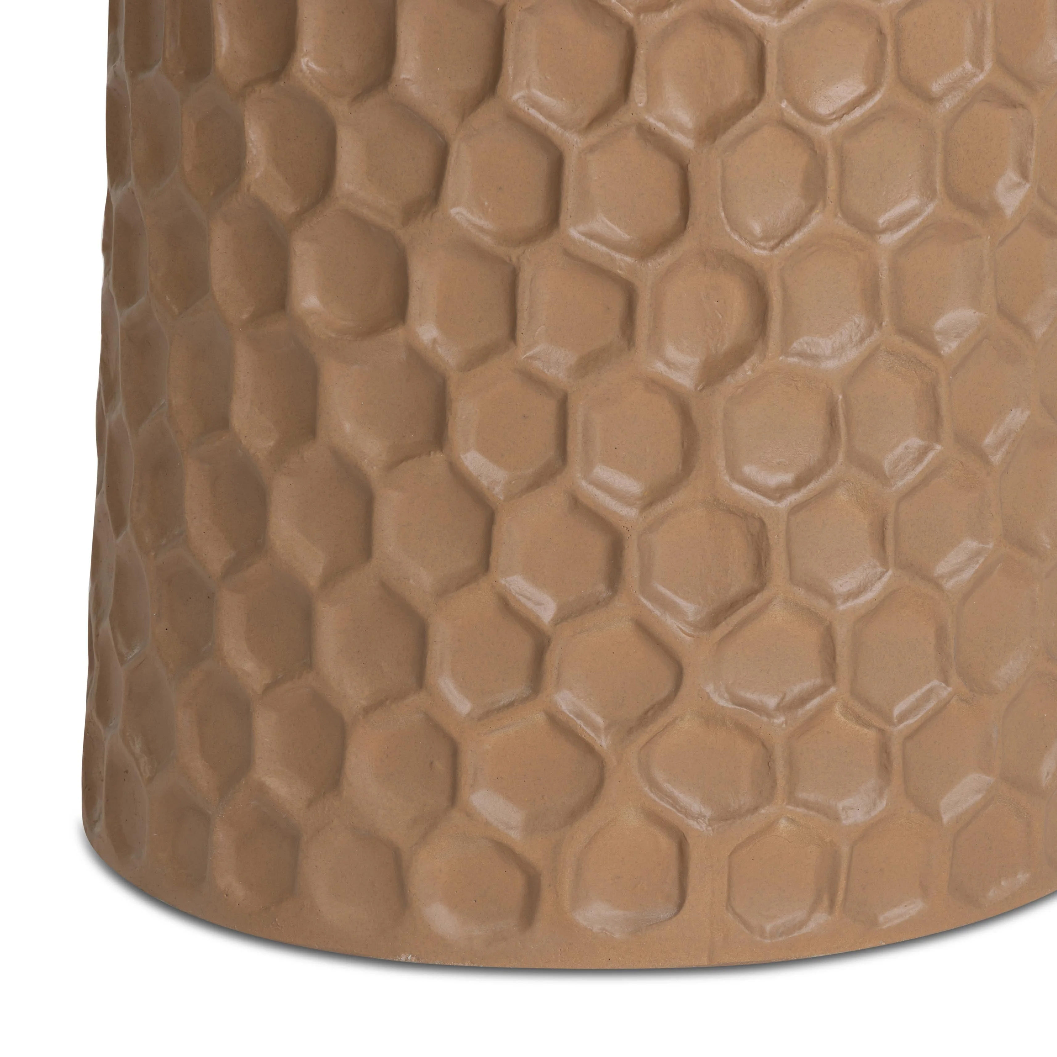 Hessa Indoor/Outdoor Concrete Chiseled Side Table - Image 12