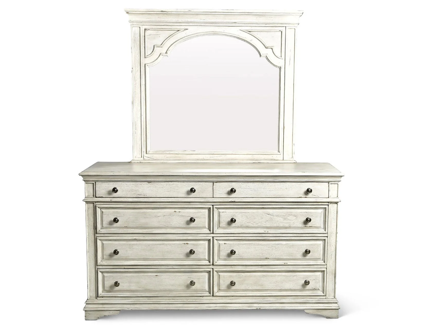 Highland Park Cathedral White 4-Piece Queen Bedroom Set - Image 2
