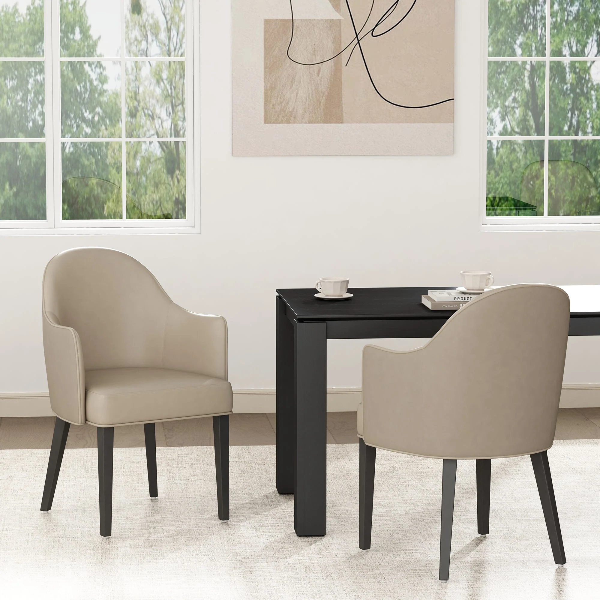 Hillman Dining Armchair in Sand (set of 2) - Image 2