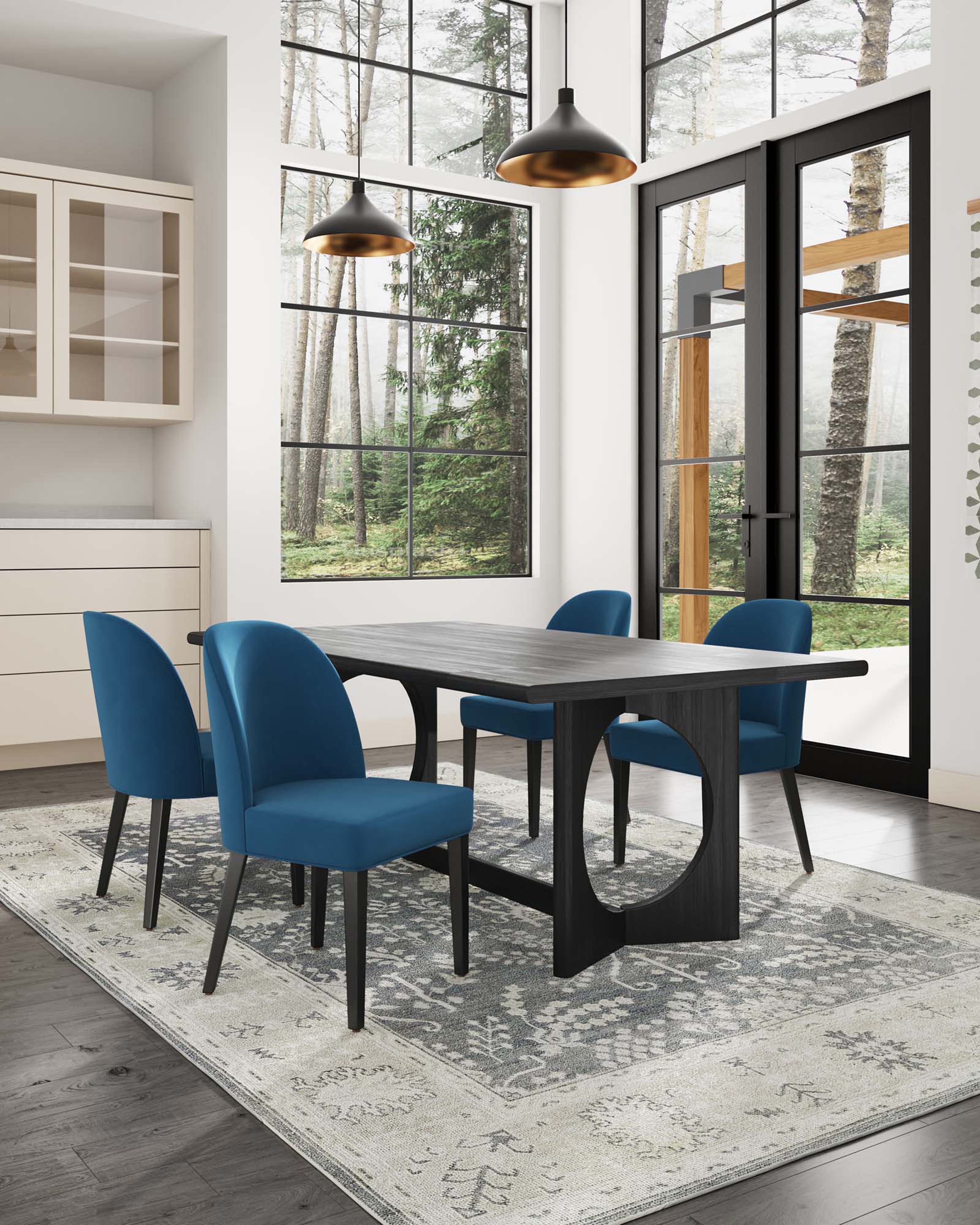 Hillman Dining Chair in Blue (set of 4) - Image 2