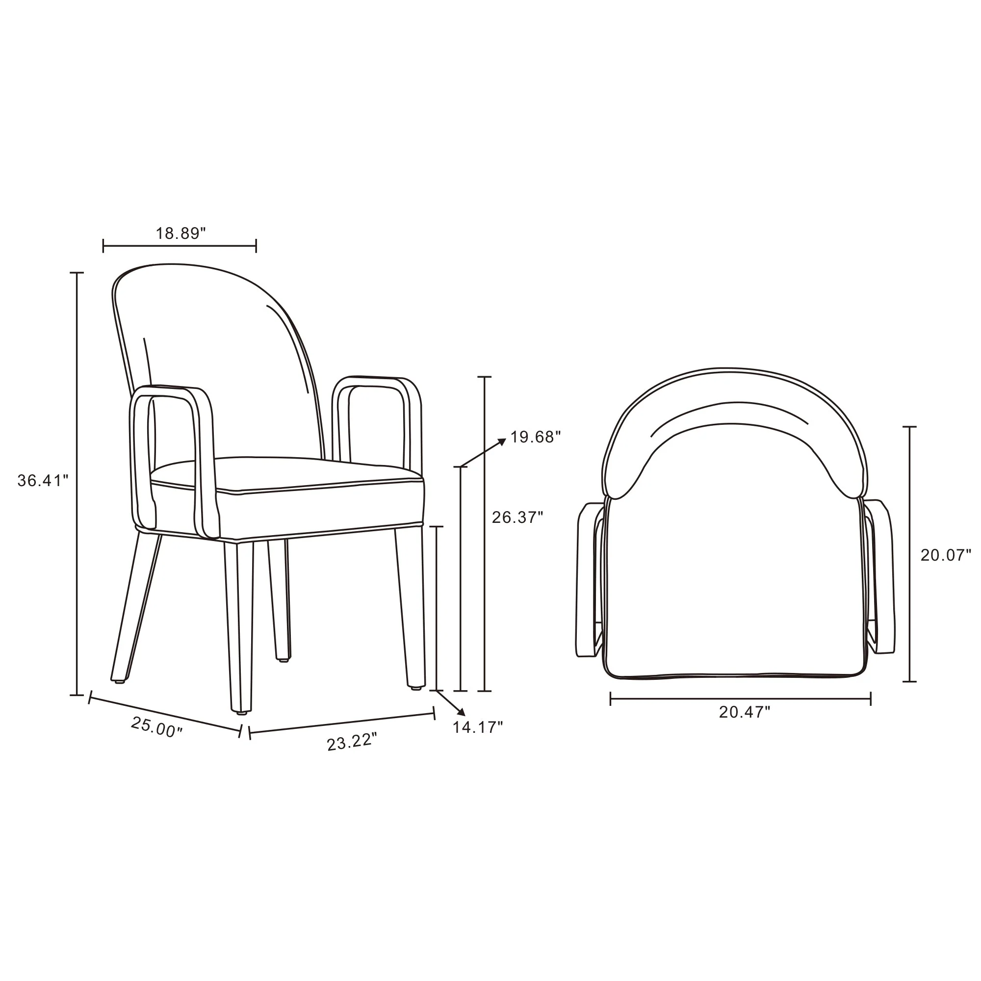 Hillman Dining Side and Arm Chairs in Light Blue (set of 6) - Image 3