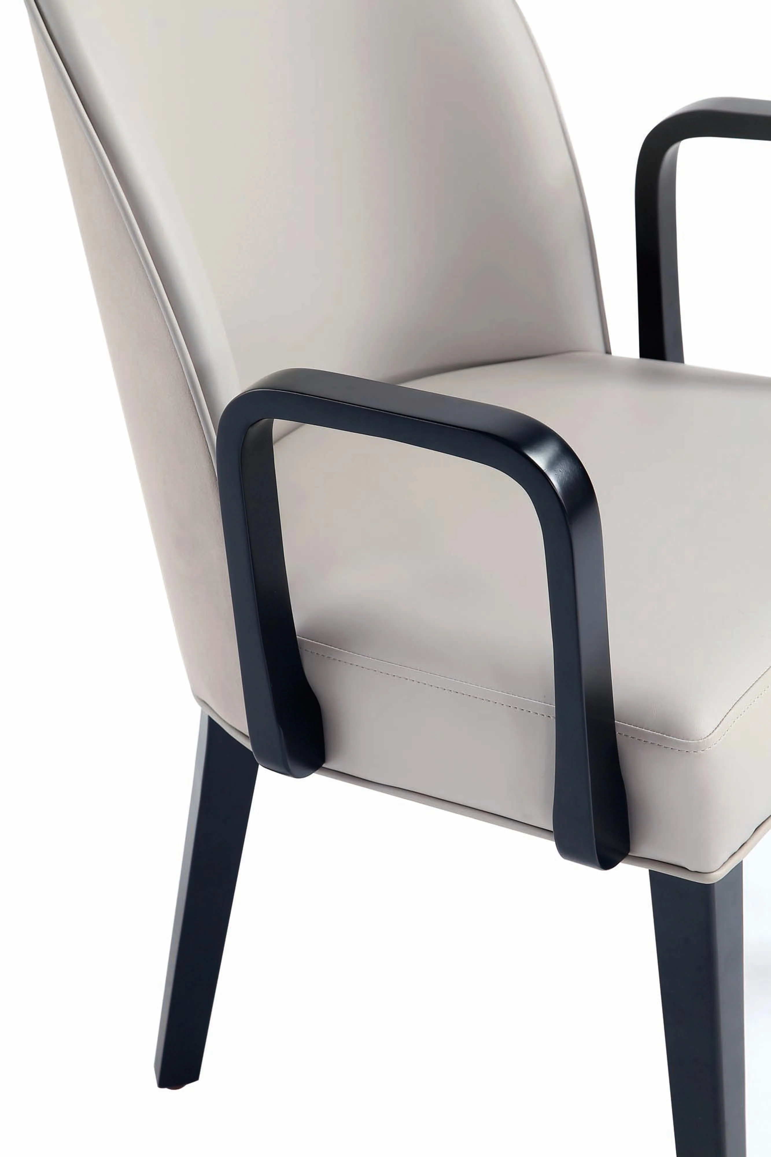 Hillman Dining Side and Arm Chairs in Light Grey - Set of 8 - Image 7
