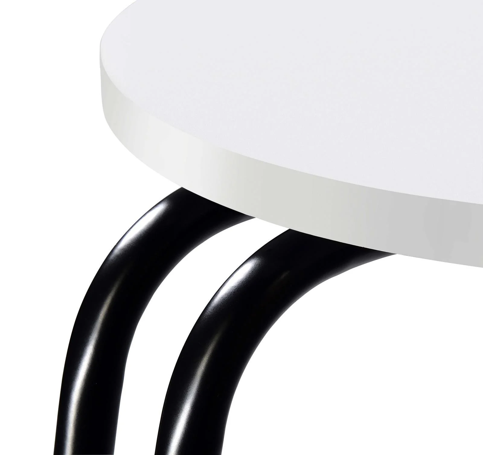 Hilly White and Black 3-tier Round Side Table - Image 10