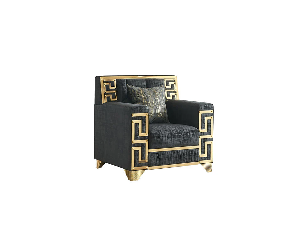 Hira Black Living Room Set - Image 5