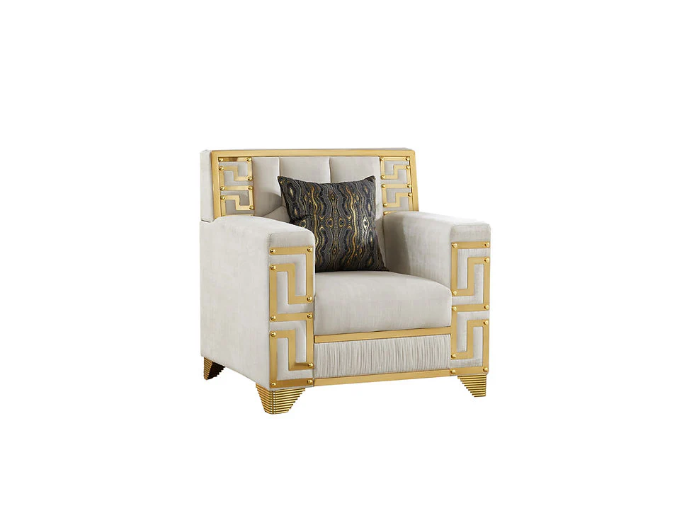 Hira Cream Living Room Set - Image 5
