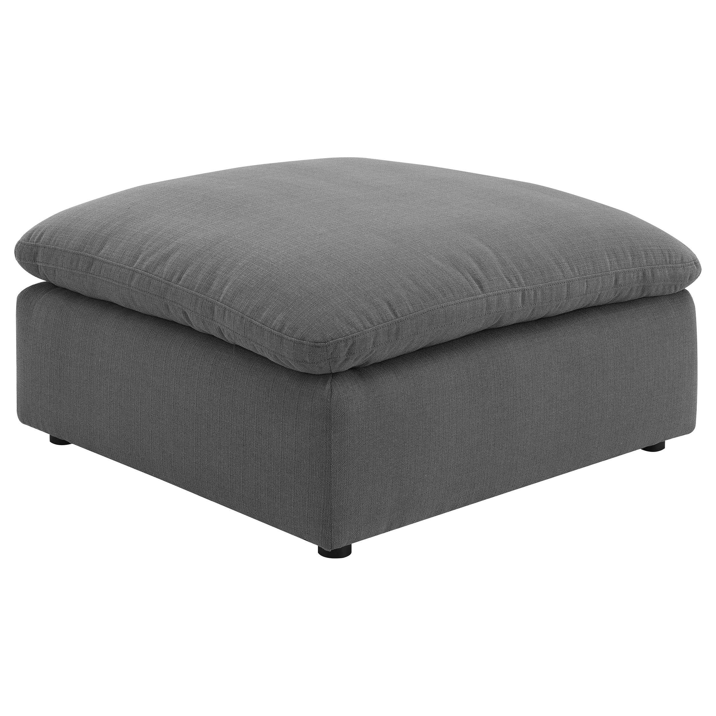 Hobson Charcoal 4-piece Upholstered Modular Sectional Sofa - Image 6