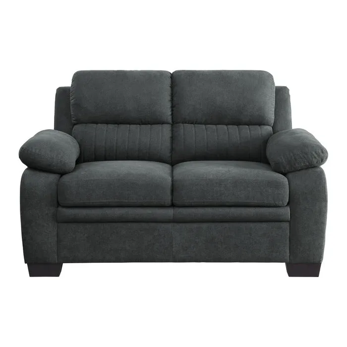 Holleman Dark Gray Loveseats - Image 3