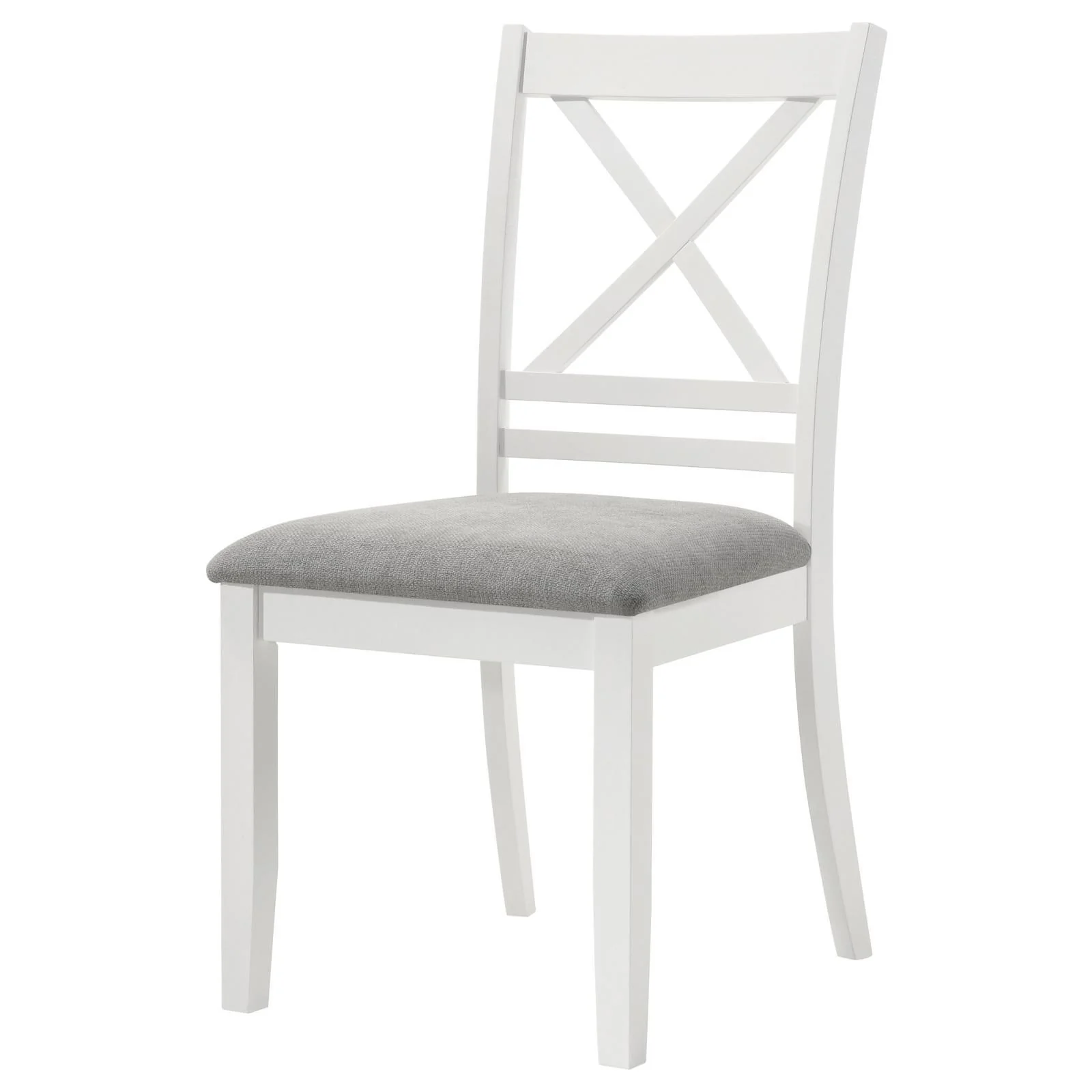 Hollis Cross Back Wood Dining Side Chair White (Set of 2) - Image 5