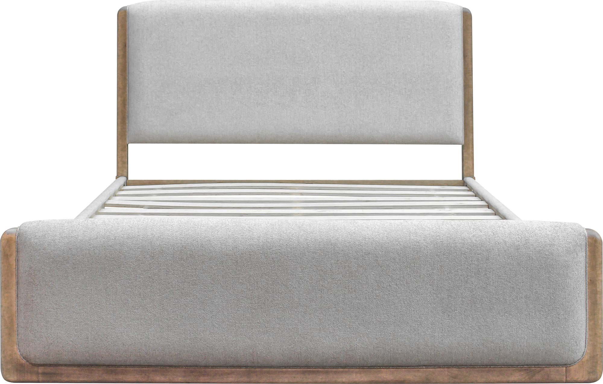 Hollis Sweater Grey/Cabin Glow Upholstered King Bed - Image 2
