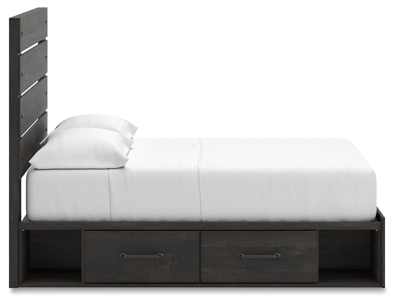 Hollivern Dark Gray Full Storage Platform Bed with 2 Drawers - Image 10