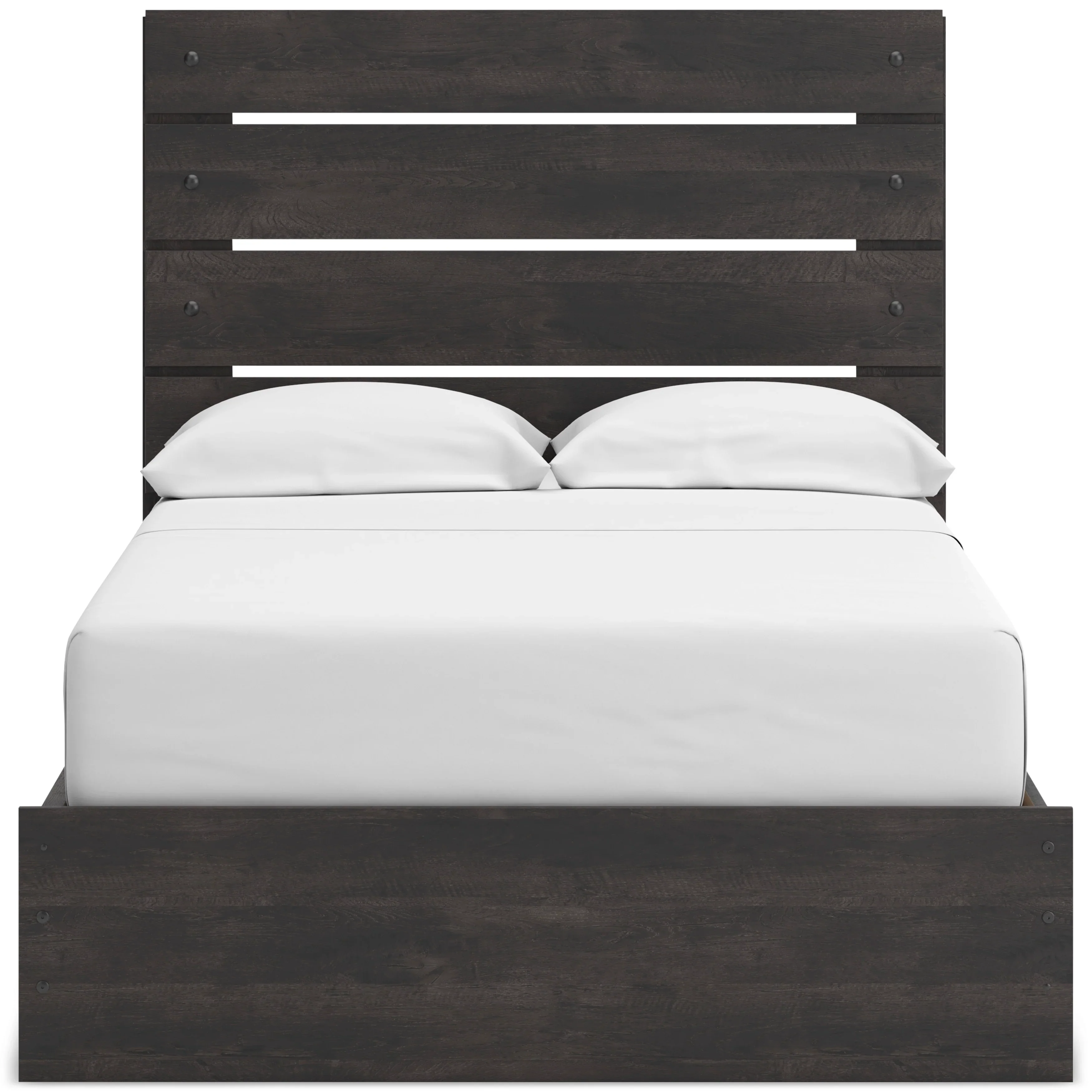 Hollivern Dark Gray King Panel Bed with Storage - Image 6