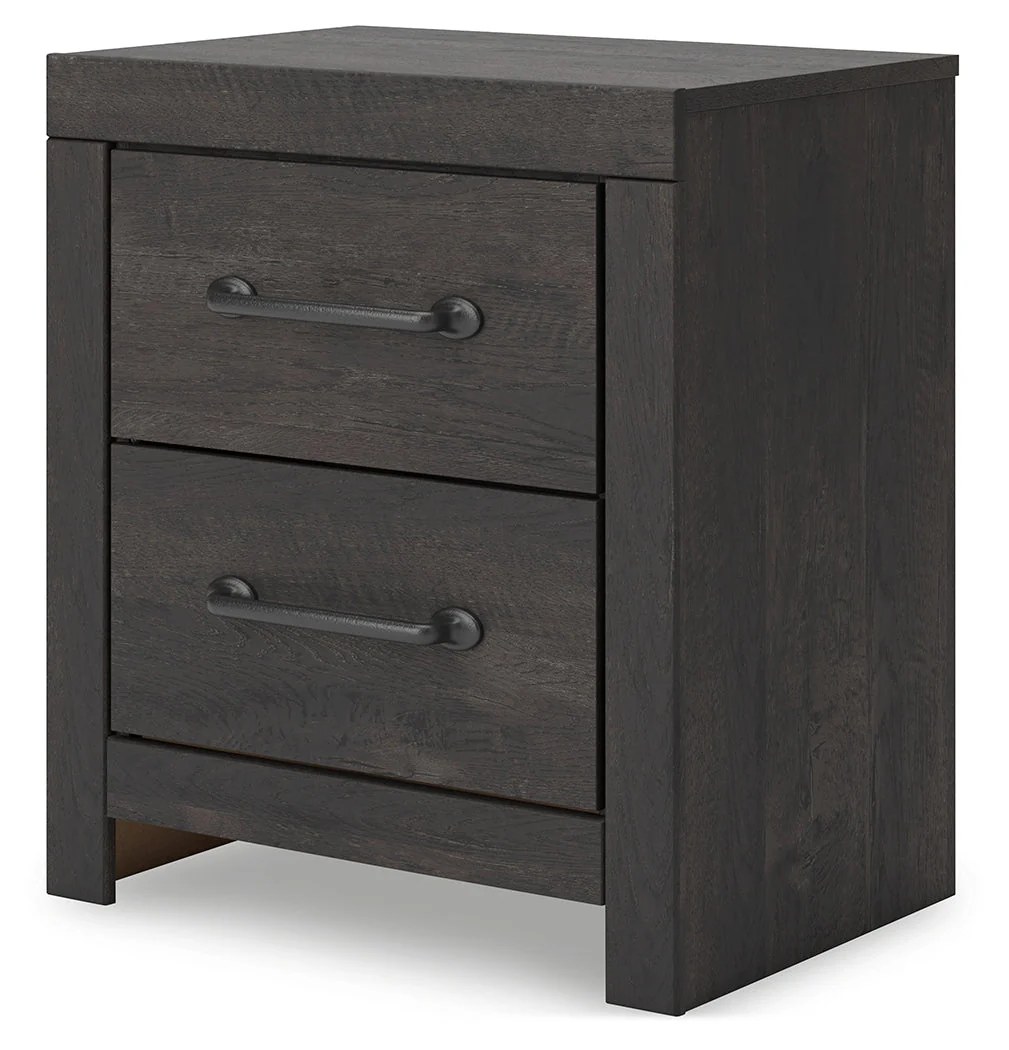 Hollivern Dark Gray Nightstand - Image 3